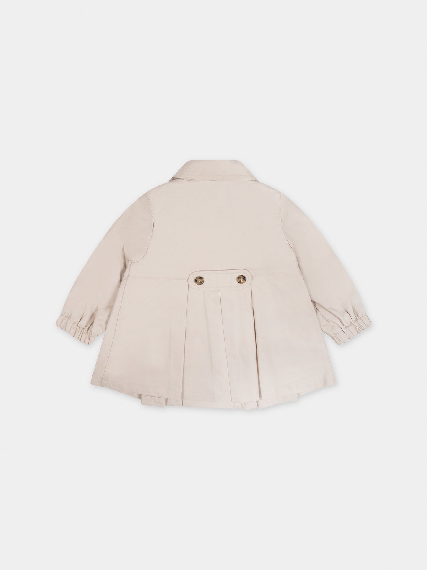 Trench beige per neonata con logo,Mayoral,1439 010