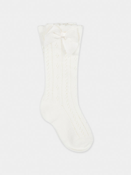 Calzini avorio per neonata,Mayoral,10653 025
