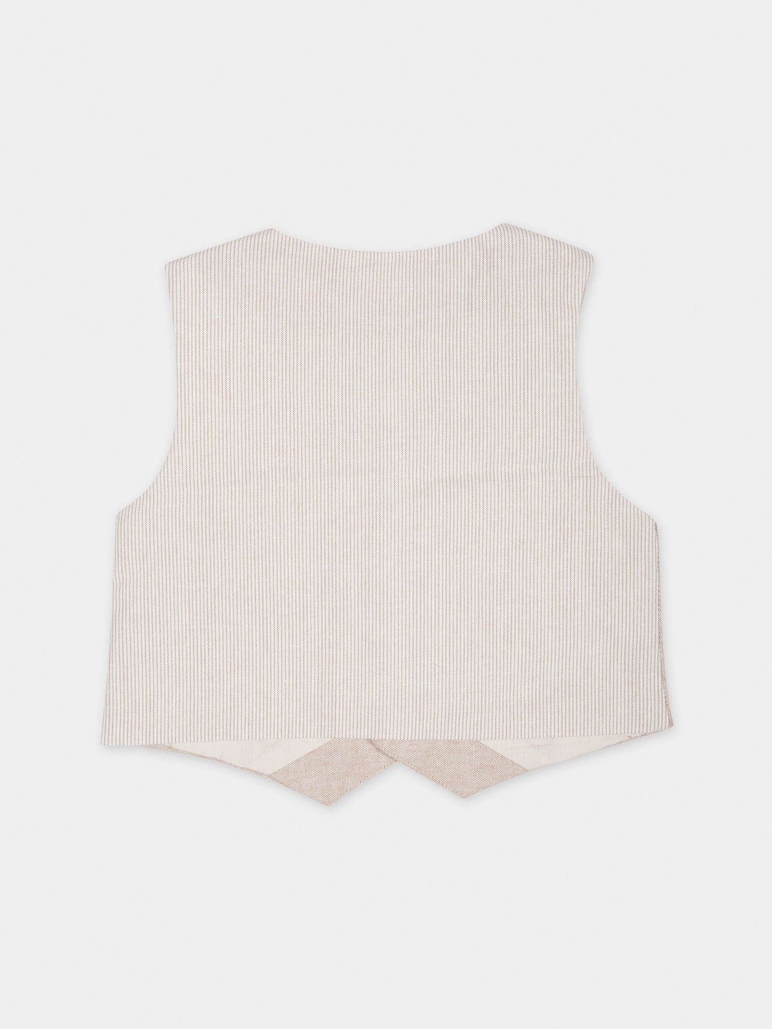 Panciotto beige per neonato,Mayoral,1387 046