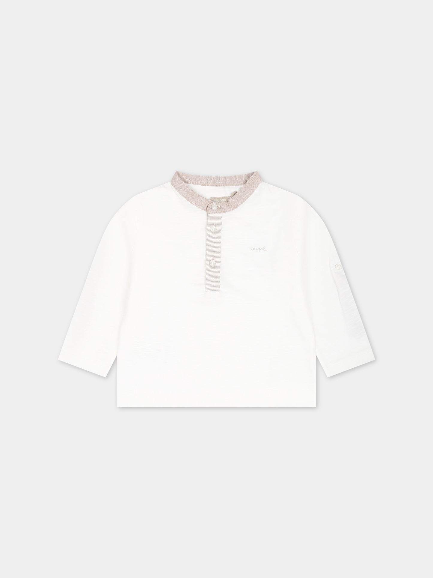 Camicia avorio per neonato,Mayoral,1034 065
