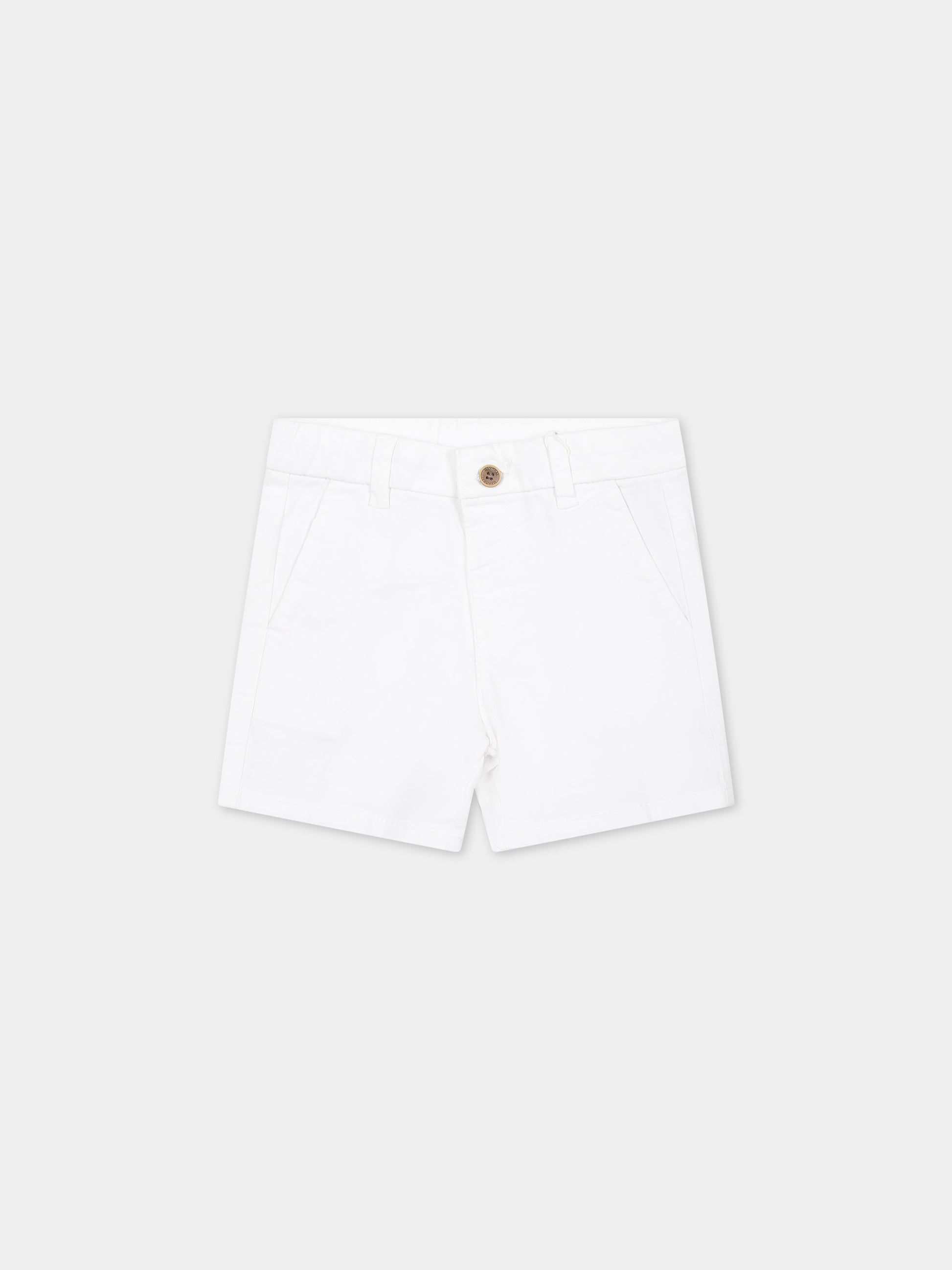 Shorts bianco per neonato,Mayoral,207 036
