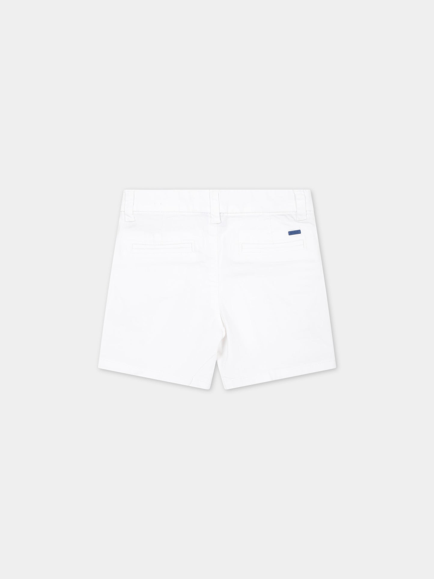 Shorts bianco per neonato,Mayoral,207 036