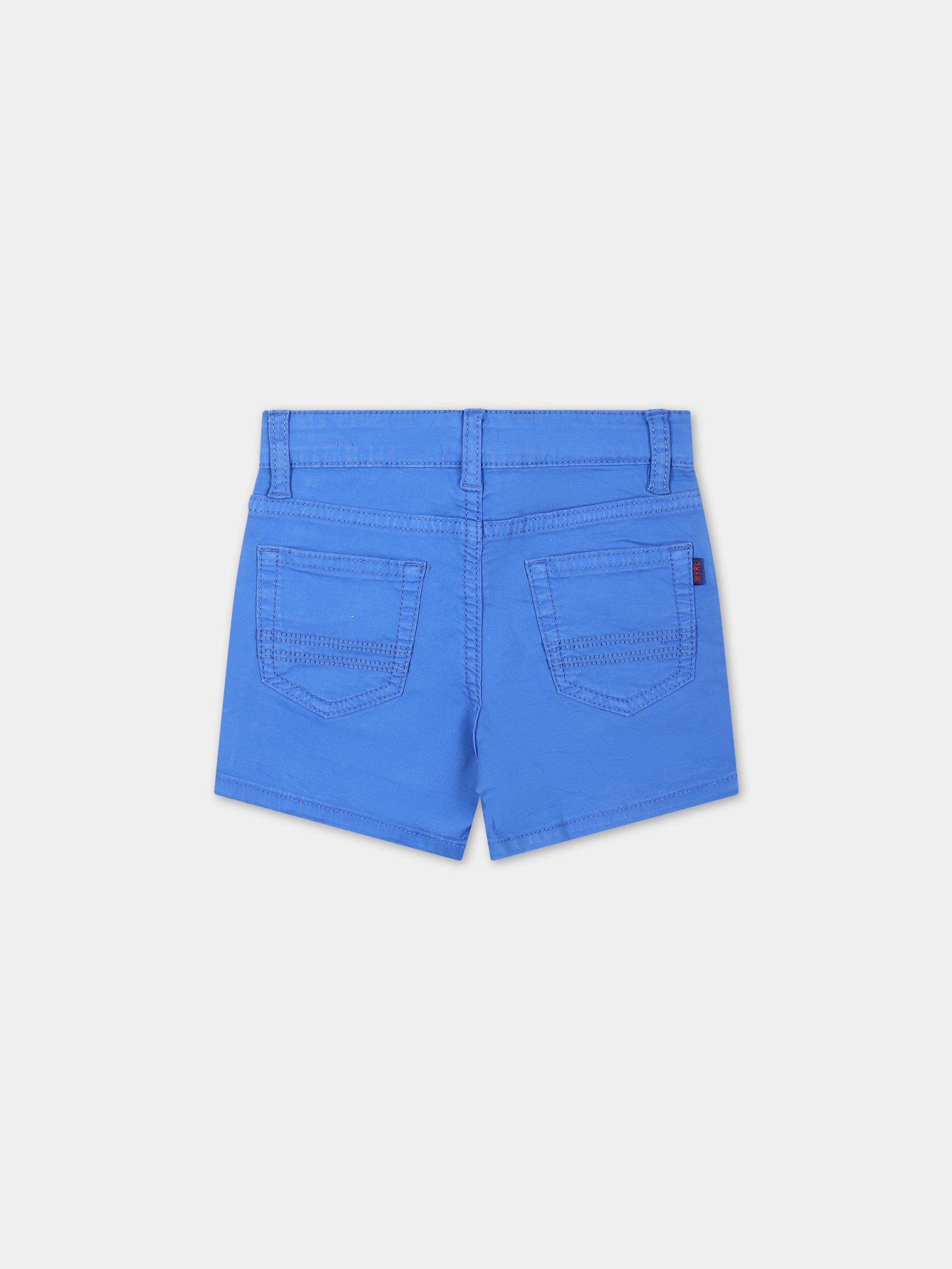 Shorts casual azzurro per neonato,Mayoral,206 055