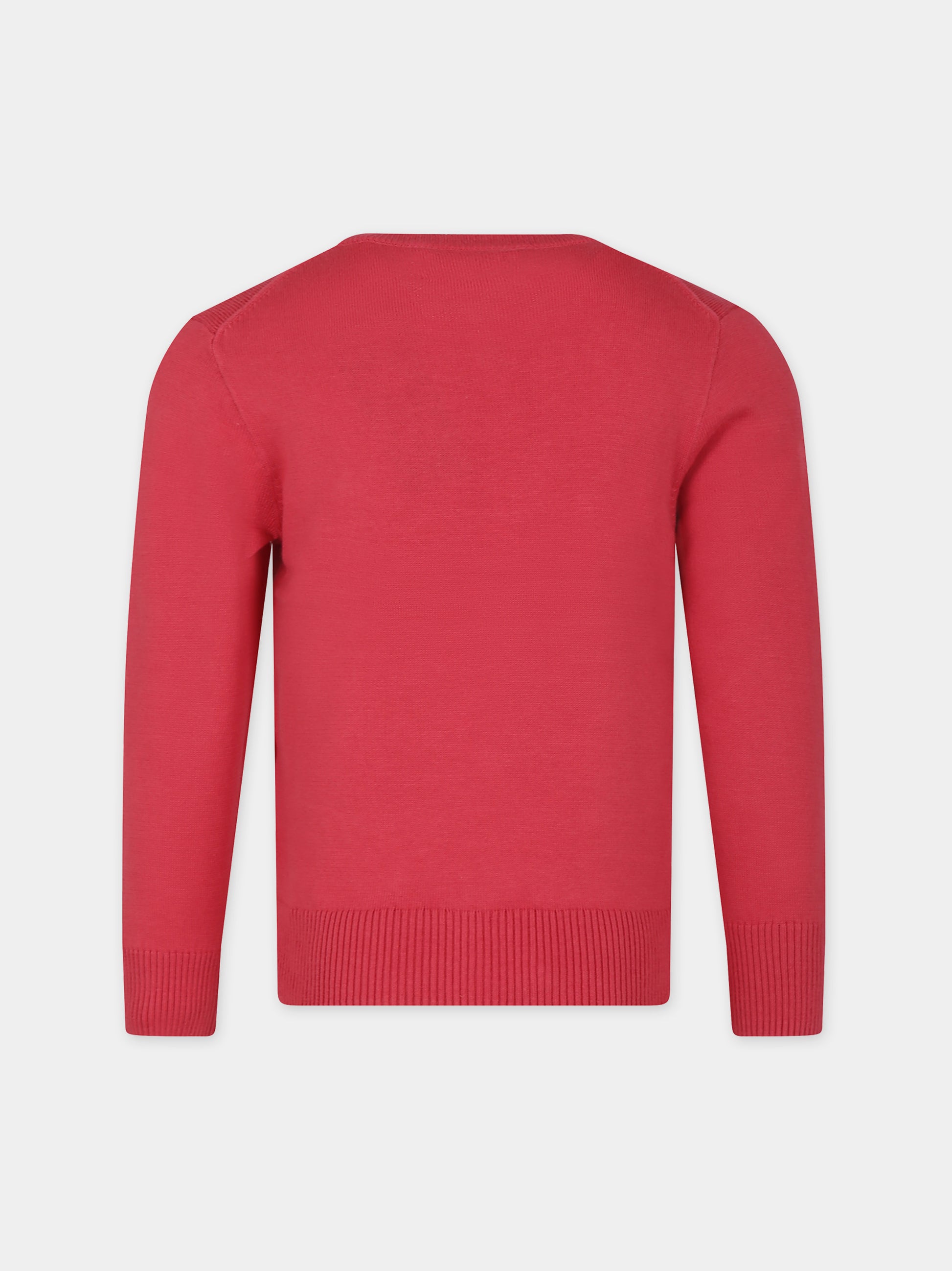 Maglione rosso per bambino con ricamo,Ralph Lauren Kids,799887042