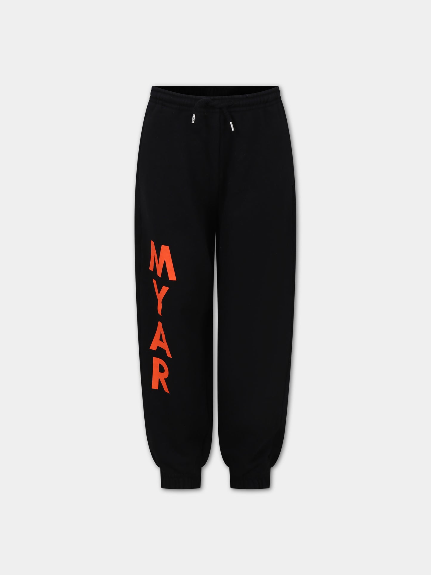 Pantaloni sportivi neri per bambino con logo,Myar,MY0012 MY091 MYP5U MY900
