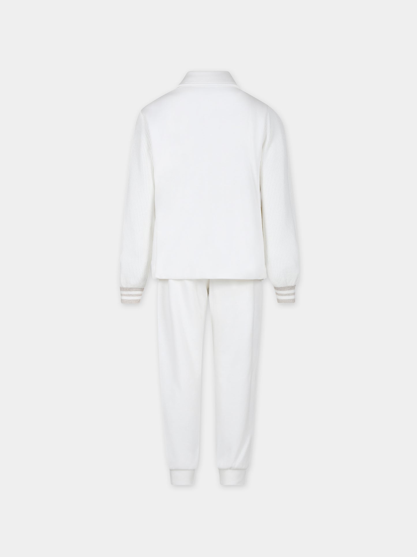 Completo avorio per bambino con logo,Eleventy,EU3P30 J0372 102BG