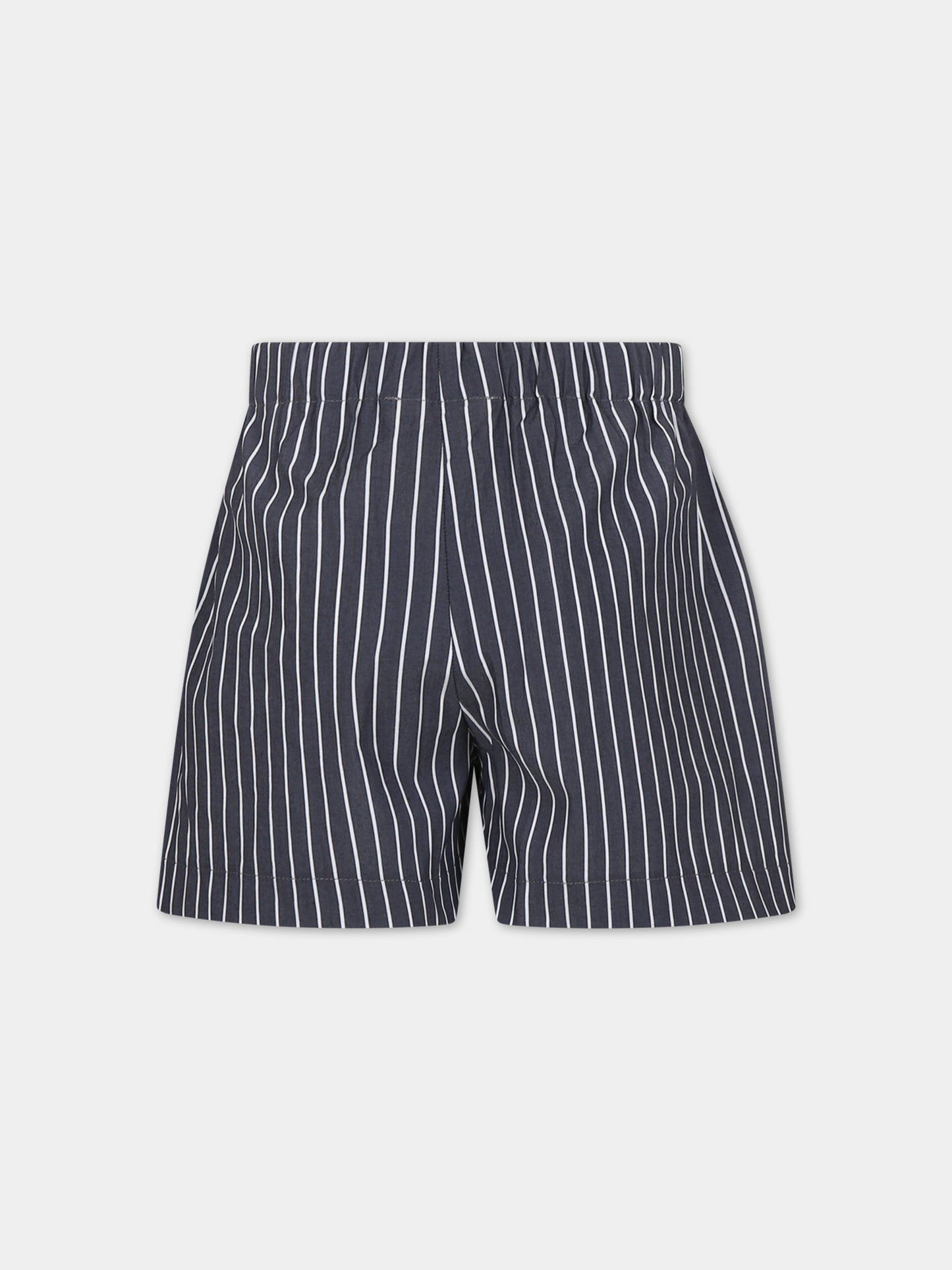 Shorts neri per bambino con logo,Douuod Kids,DU6A19 P0367 930BC