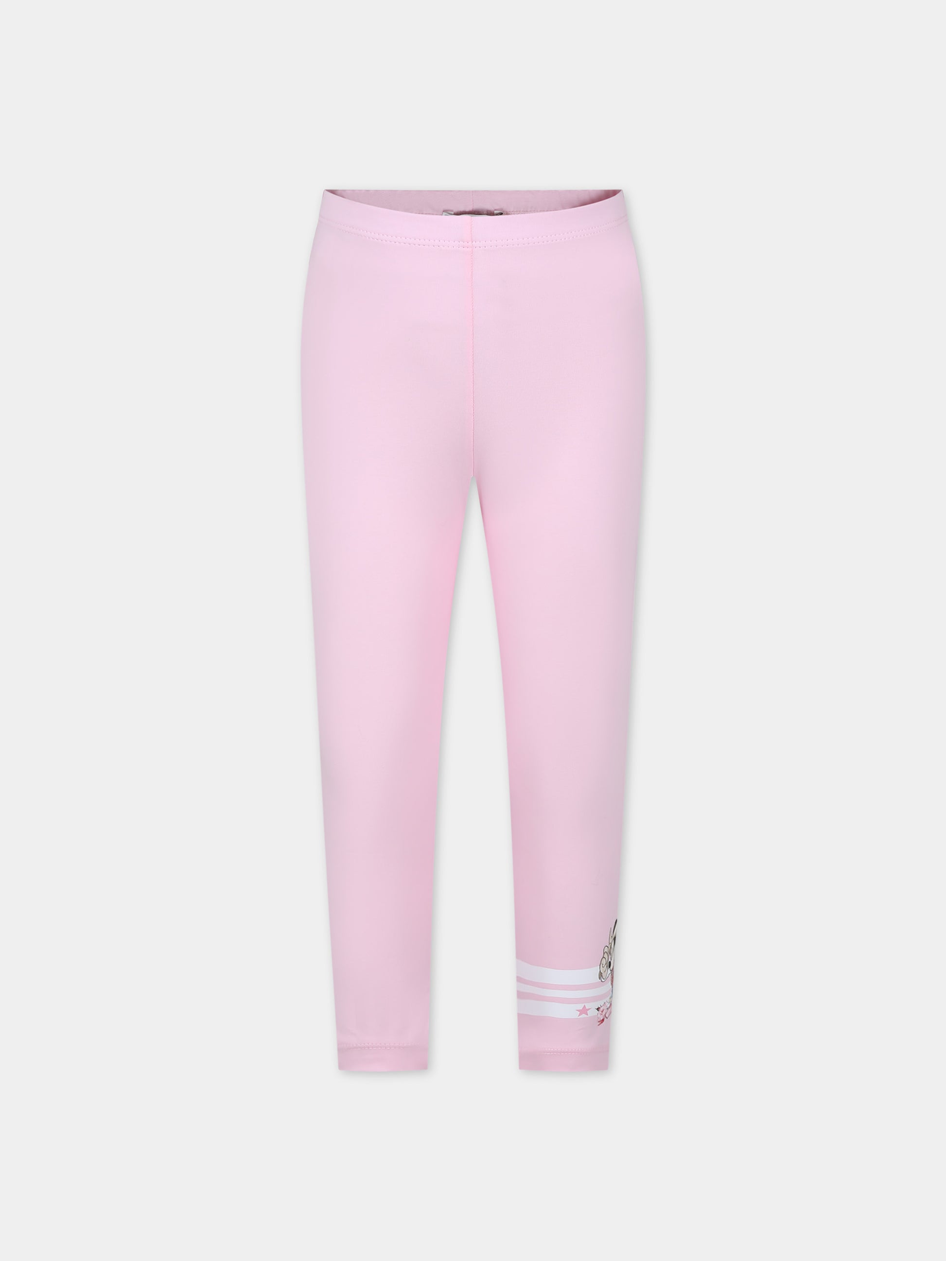 Leggings rosa per bambina con Minnie,Monnalisa,11C407 3201 0090