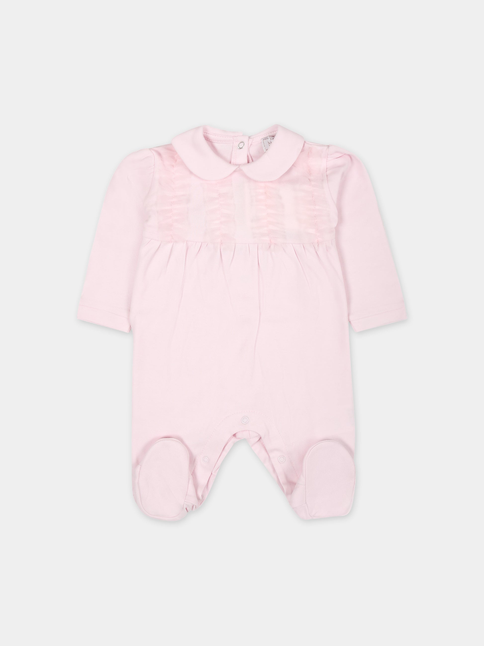 Set per neonata con cuore e rouches,Monnalisa,35C507 3000 0091