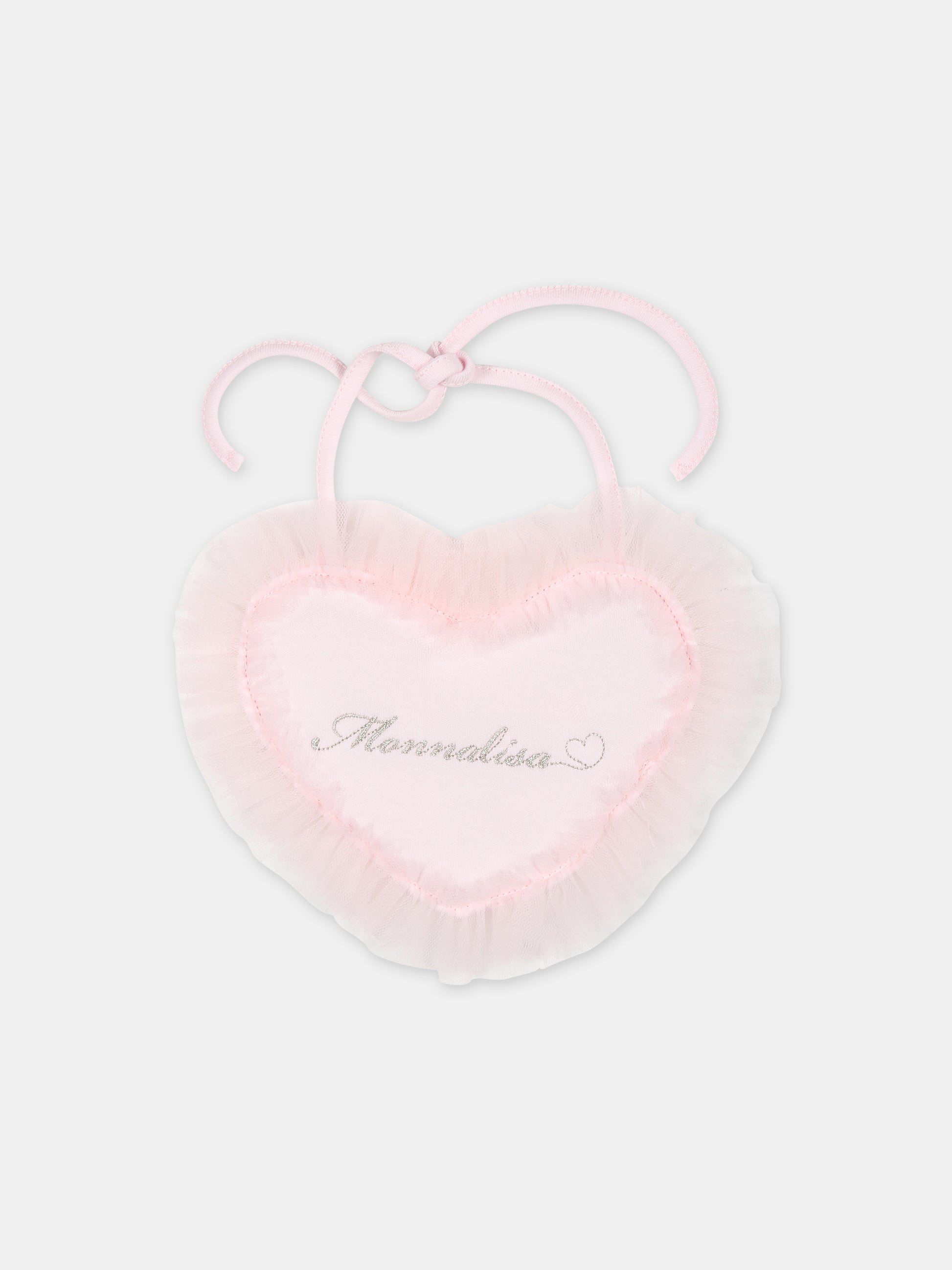 Set per neonata con cuore e rouches,Monnalisa,35C507 3000 0091