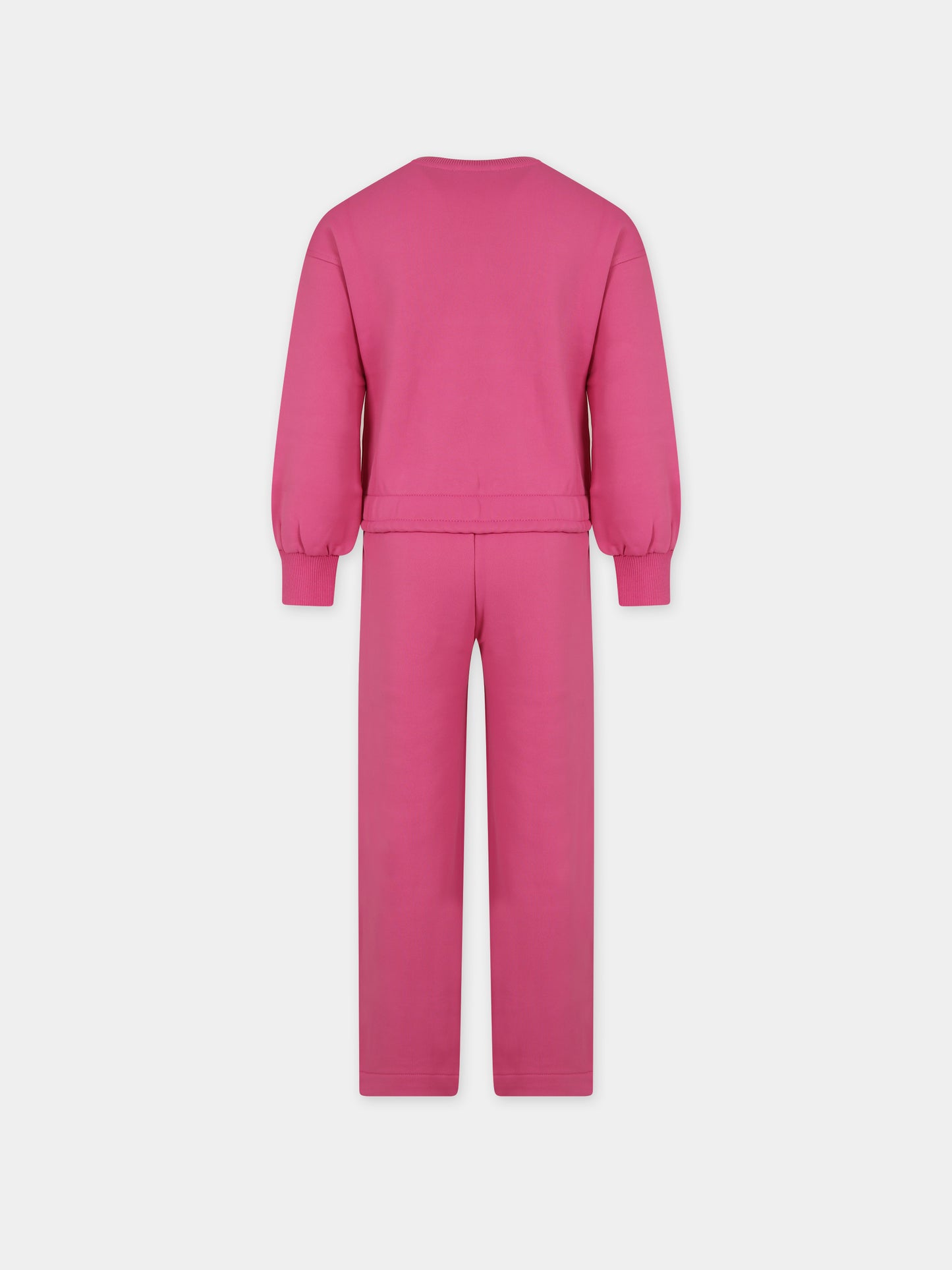 Completo fucsia per bambina con Teddy Bear,Moschino Kids,HDK02I LCA55 50879