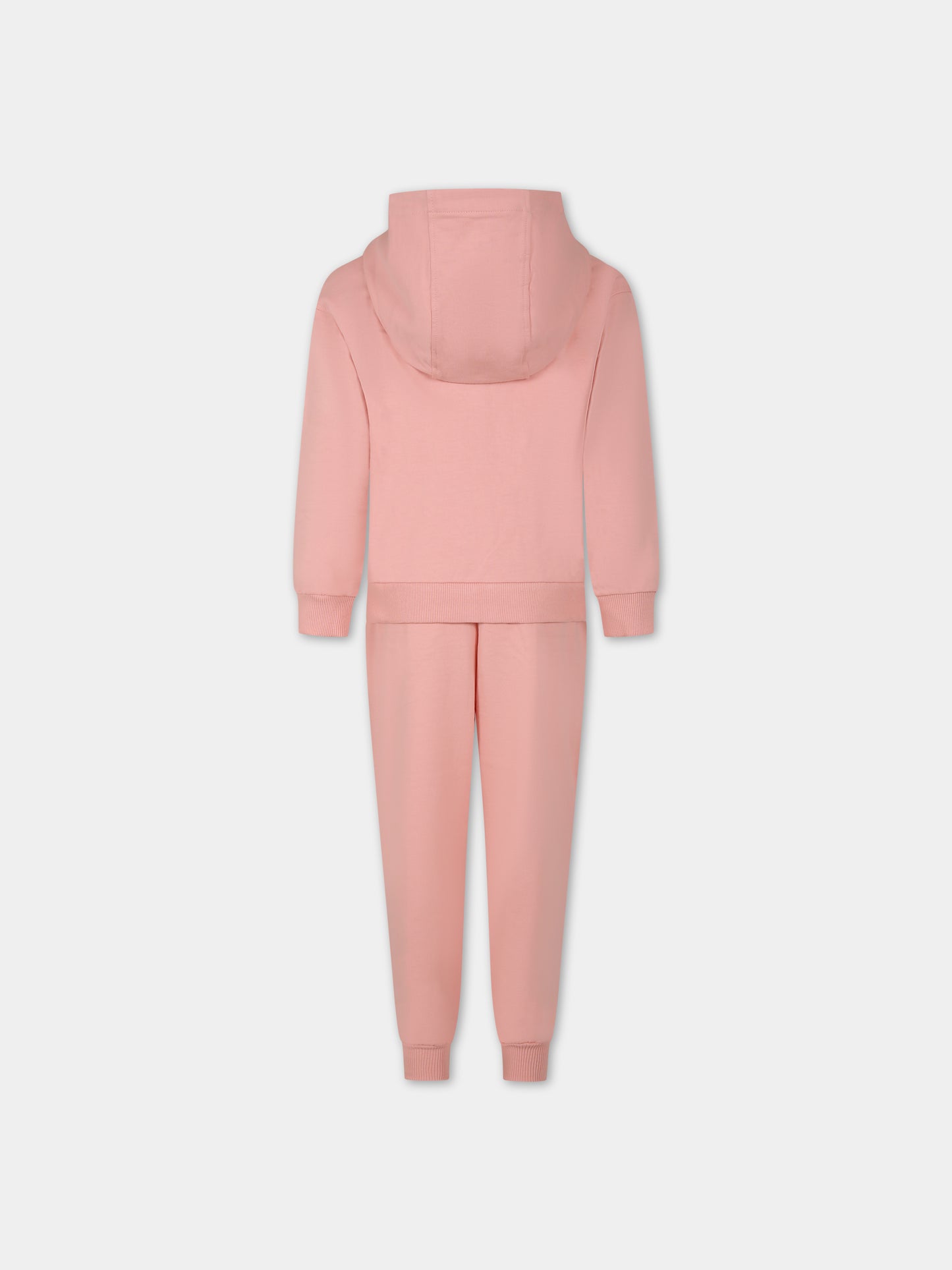 Completo rosa per bambina con Teddy Bear e logo,Moschino Kids,HUK03A LCA19 50209