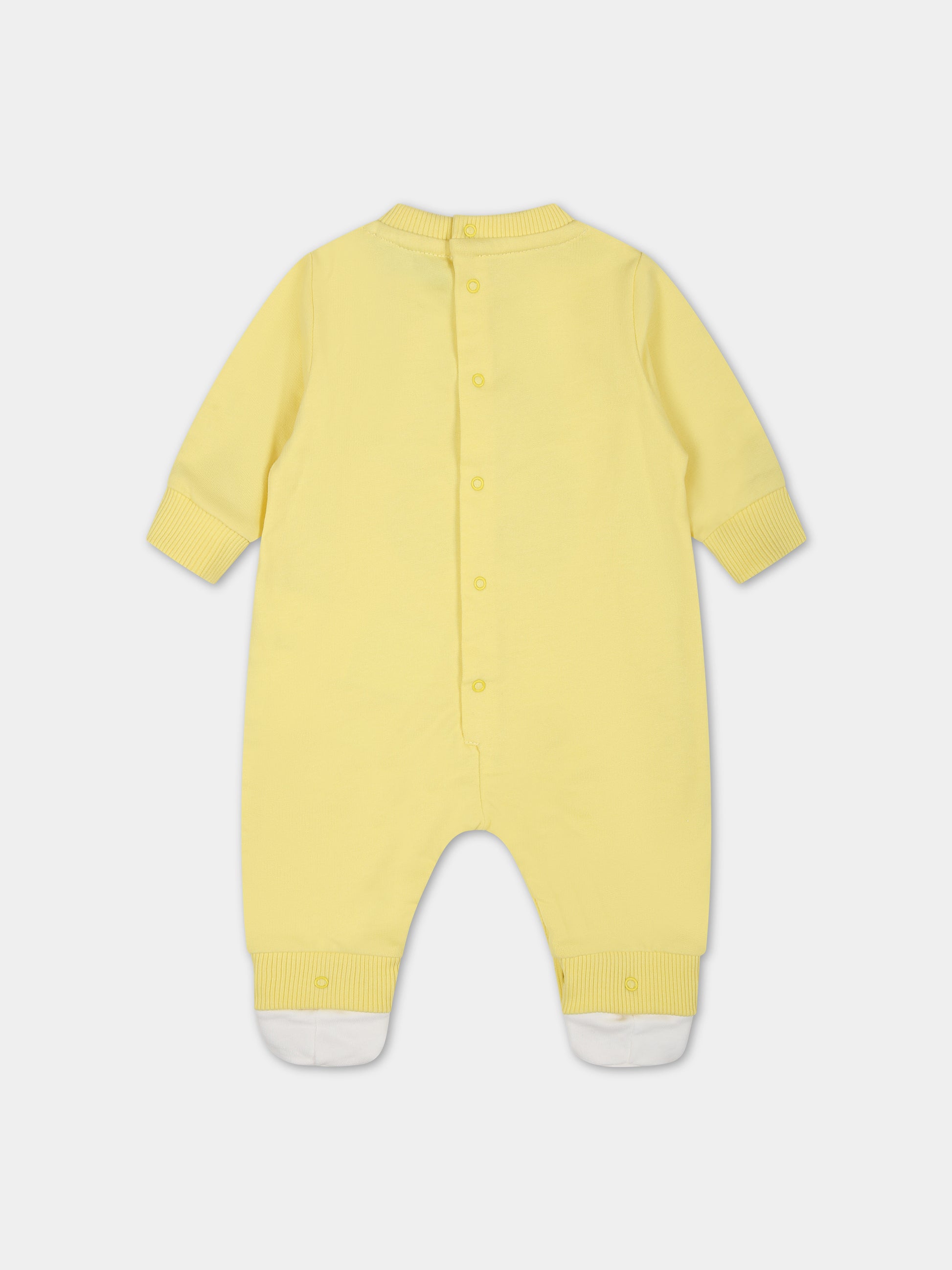 Tutina gialla per neonati con Teddy Bear,Moschino Kids,MNY03X LCA19 50230