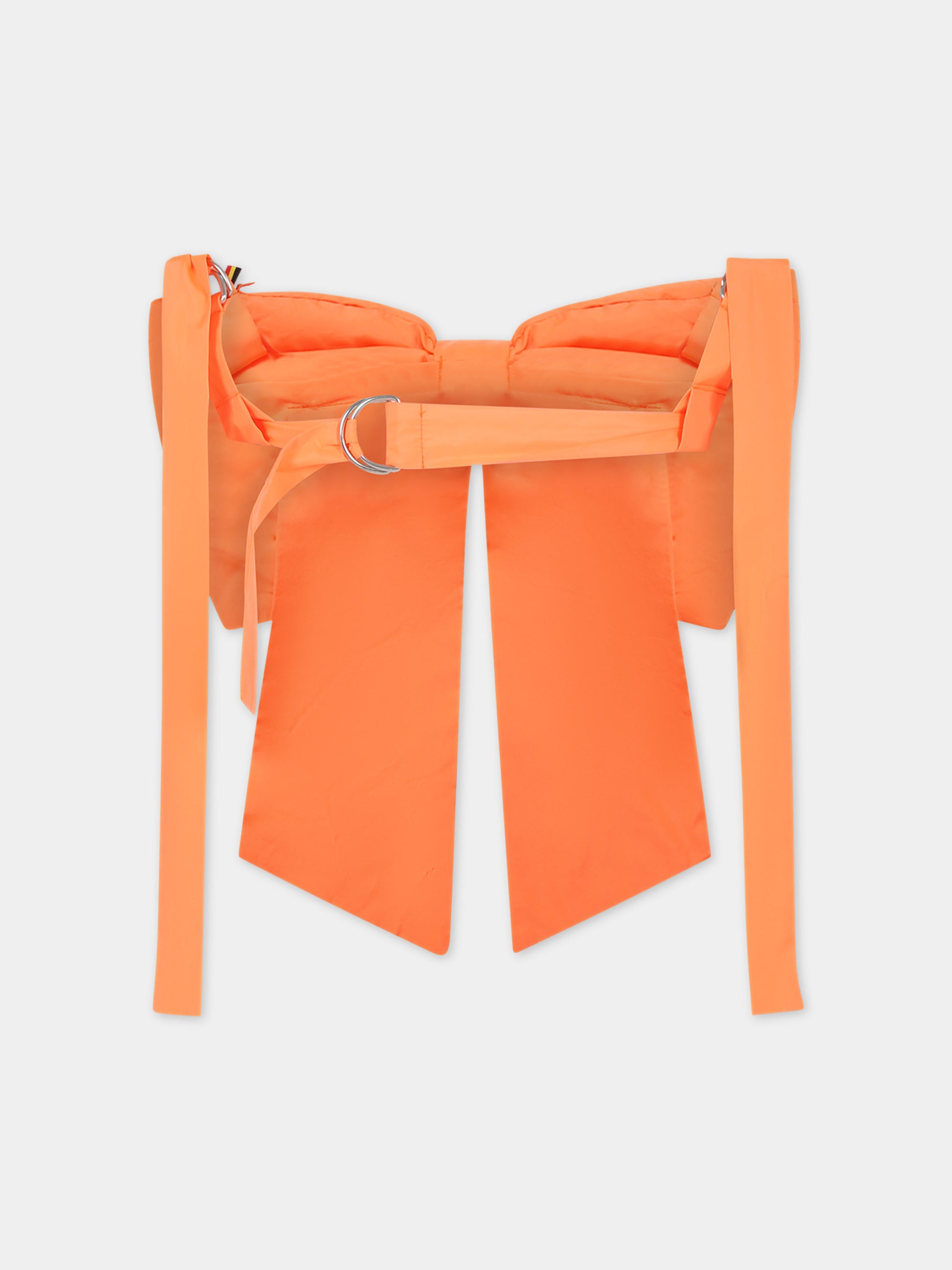 Borsa arancione per bambina con fiocco,Caroline Bosmans,SS24 9202 64 2507