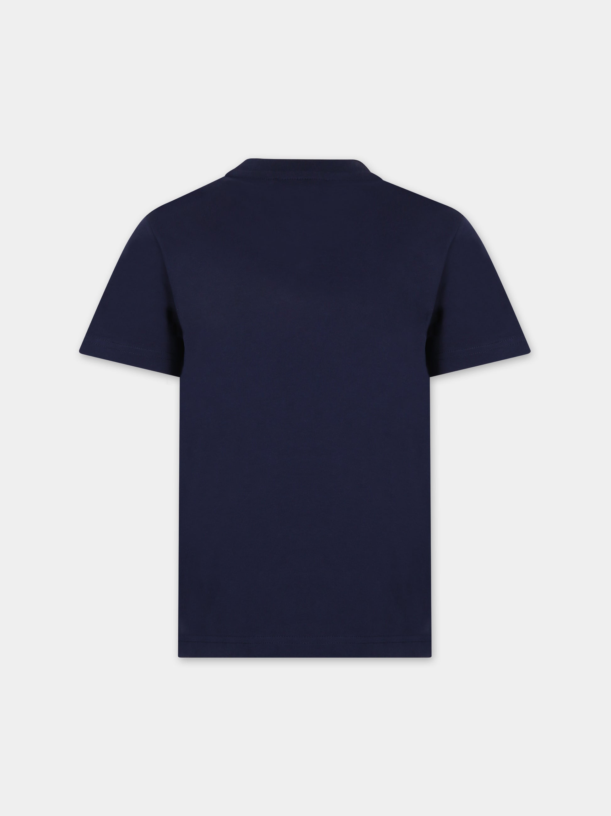 T-shirt blu per bambino con logo,Dsquared2,DQ0523-D00MQ DQ875