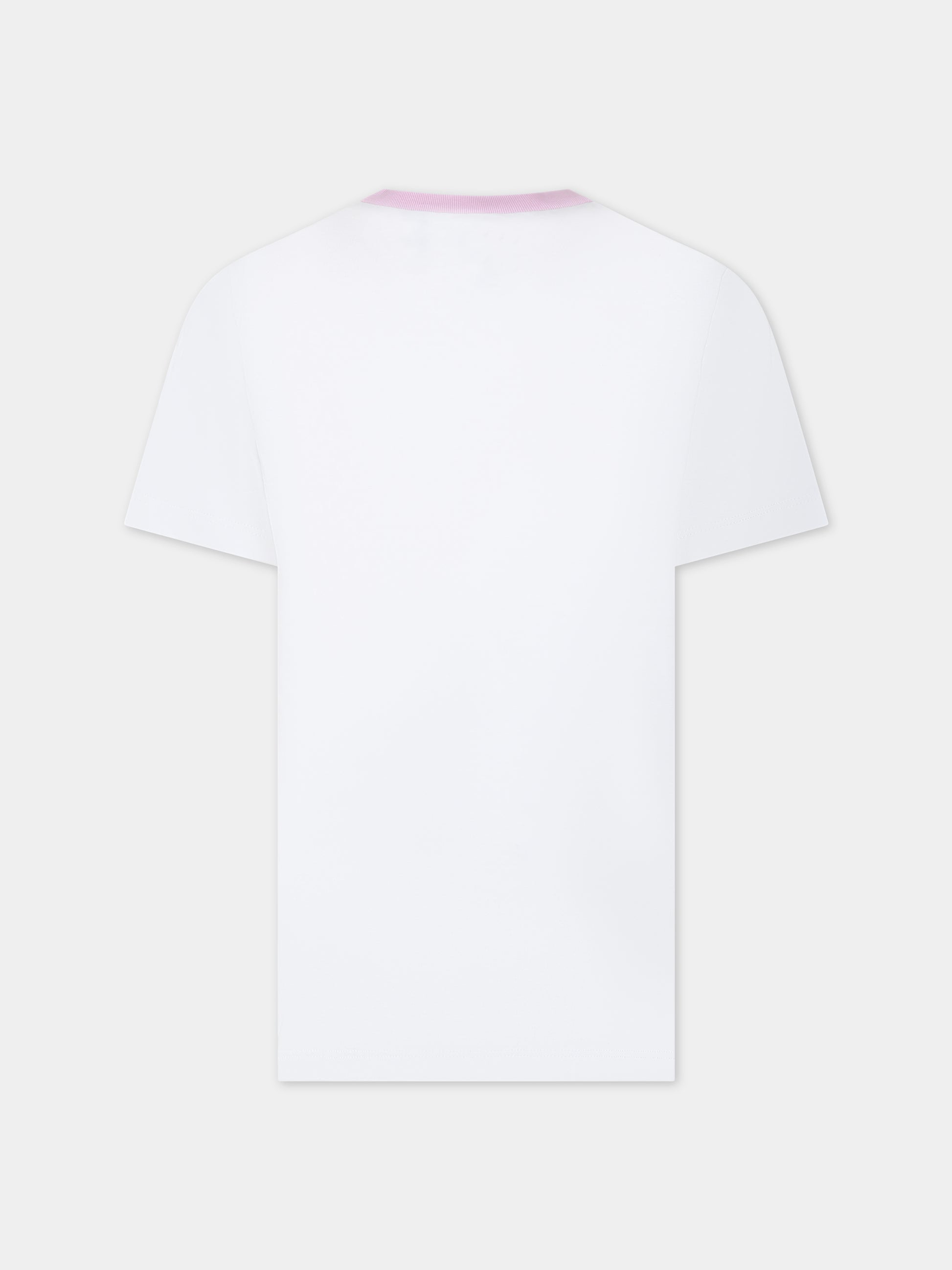 T-shirt bianca per bambina,N°21 Kids,N21560 N0153 0N100