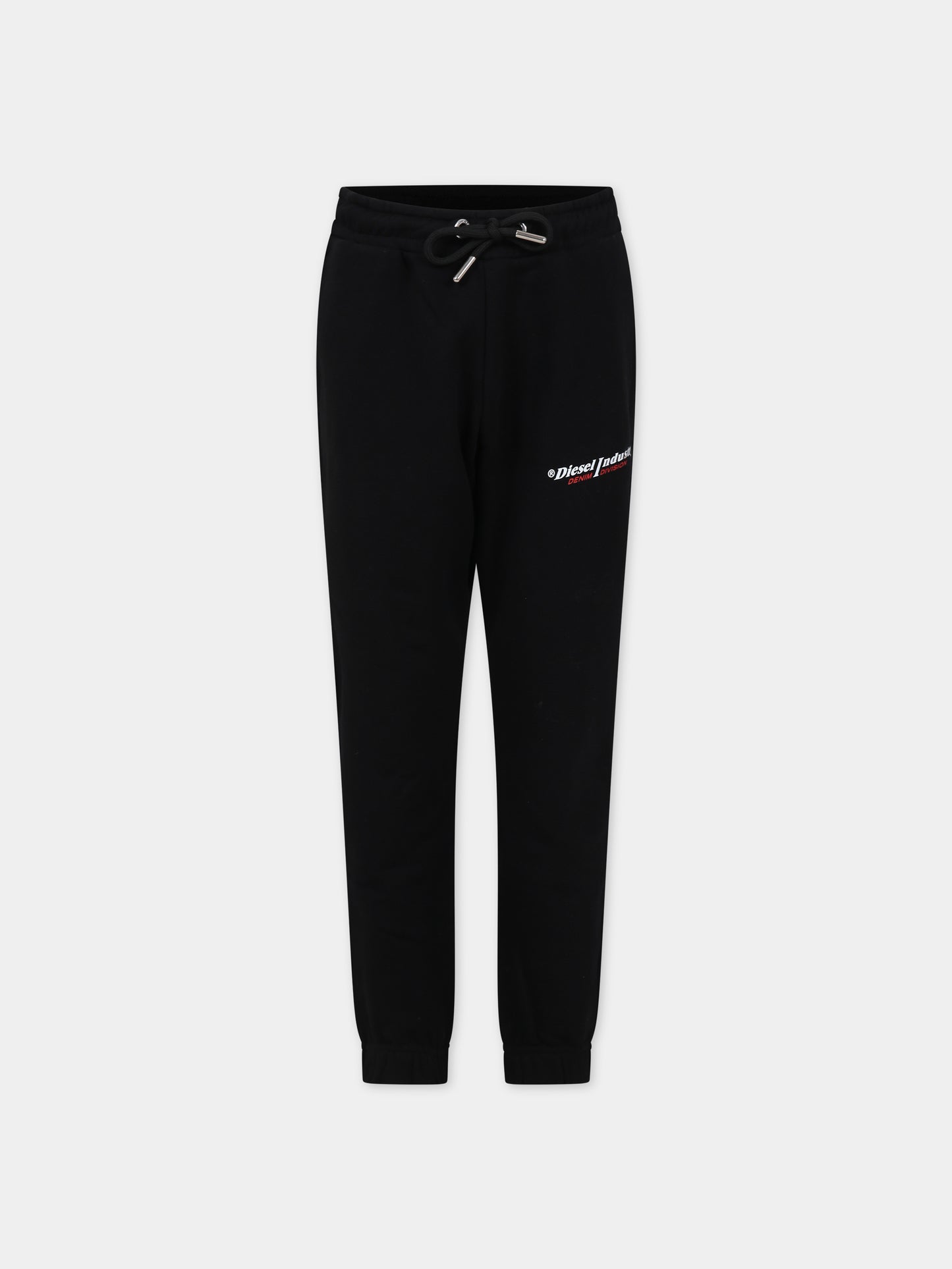Pantaloni neri per bambino con logo,Diesel,J01095 0IAJH K900