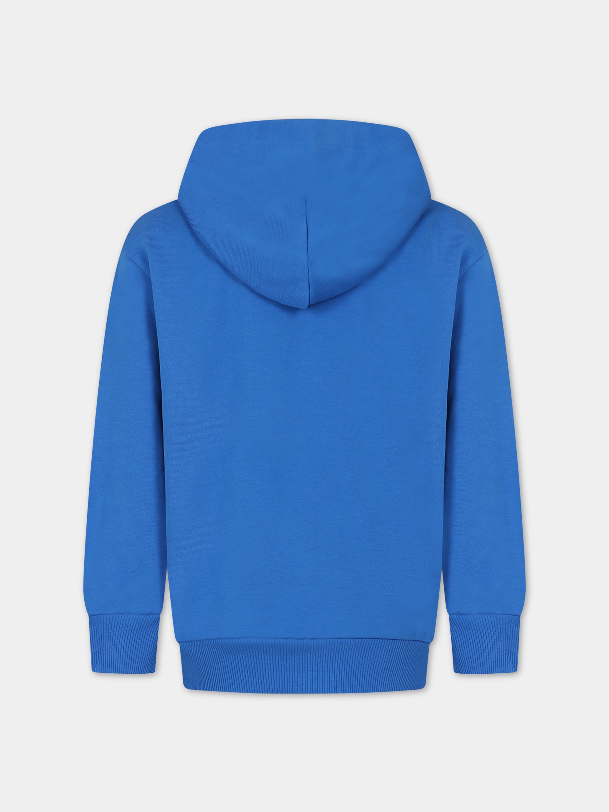 Felpa azzurra per bambino con logo,Diesel,J01116 0IAJH K80H