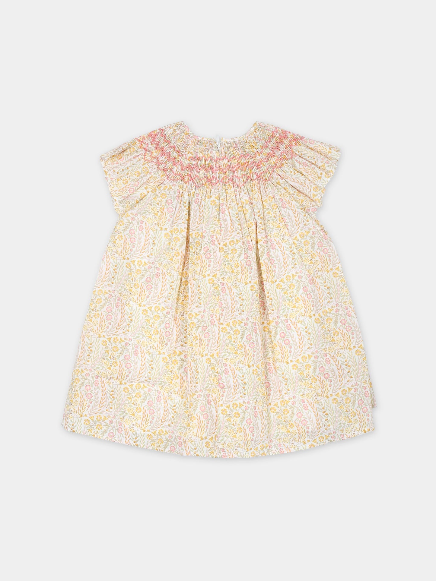 Vestito casual avorio per neonata con tessuto Liberty,Tartine Et Chocolat,TY30001 32