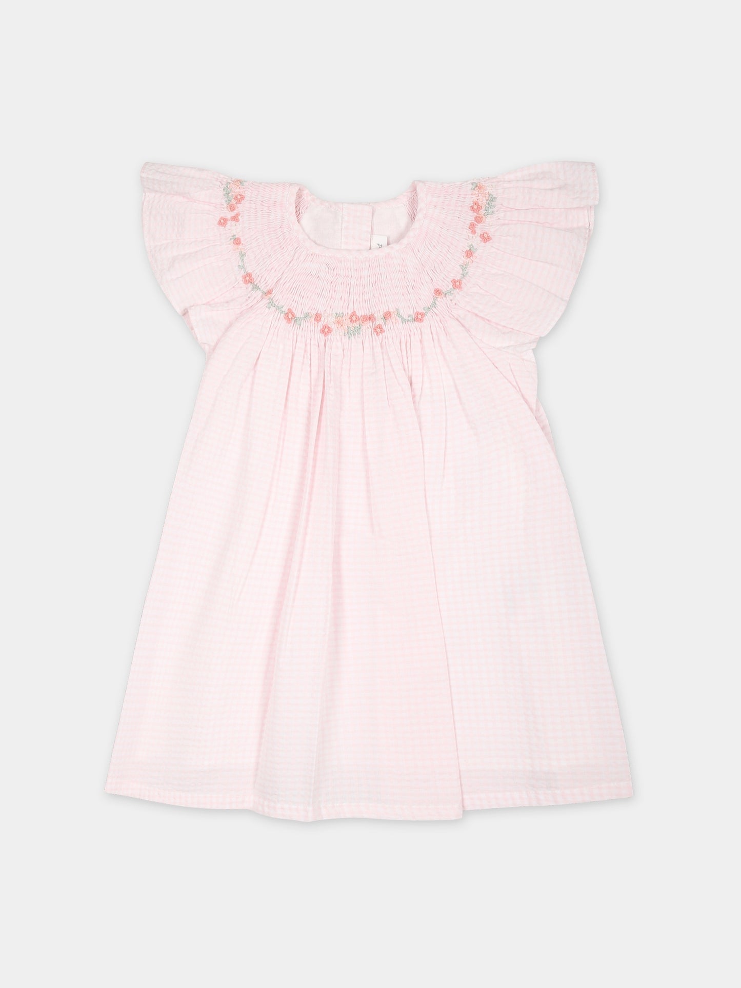 Vestito casual rosa per neonata,Tartine Et Chocolat,TY30000 31