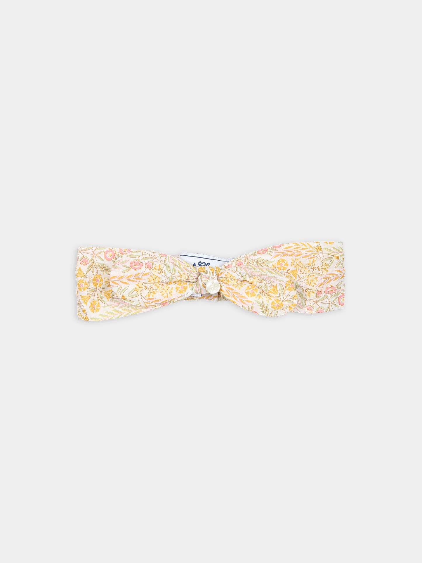 Fascia avorio per neonata con tessuto Liberty,Tartine Et Chocolat,TY90001 32