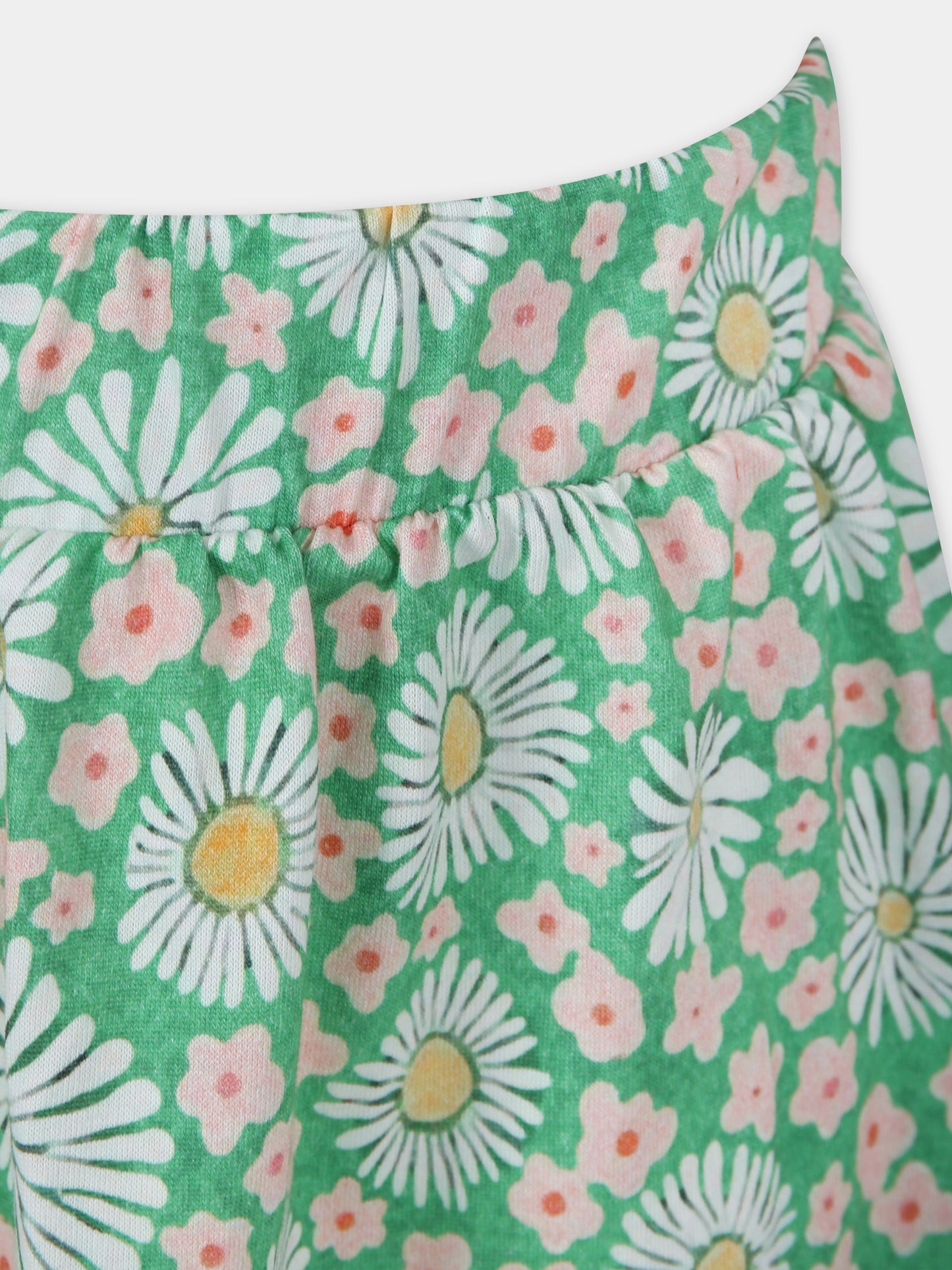 Gonna verde per bambina a fantasia,Romy June,0010 01 2001 901 F23