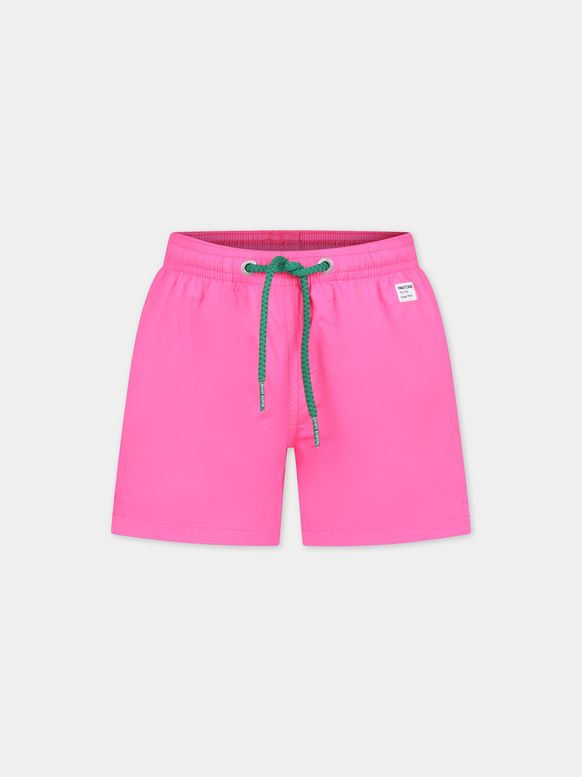 Boxer mare fucsia per bambino con logo,Mc2 Saint Barth,JEA0012 01148F