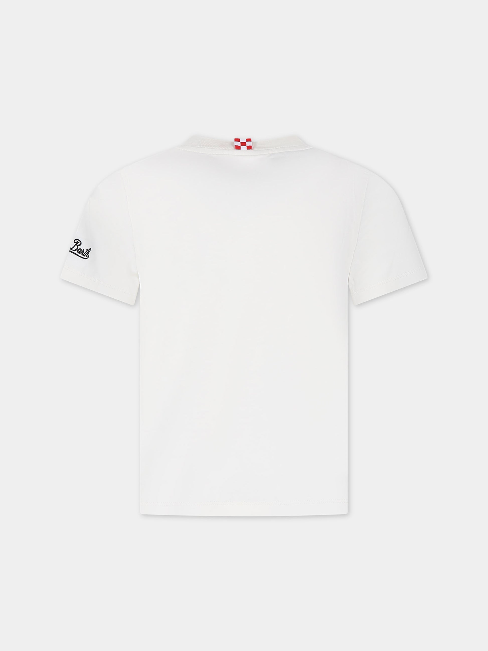 T-shirt avorio per bambini con stampa Peanuts,Mc2 Saint Barth,TSH0001 00211F