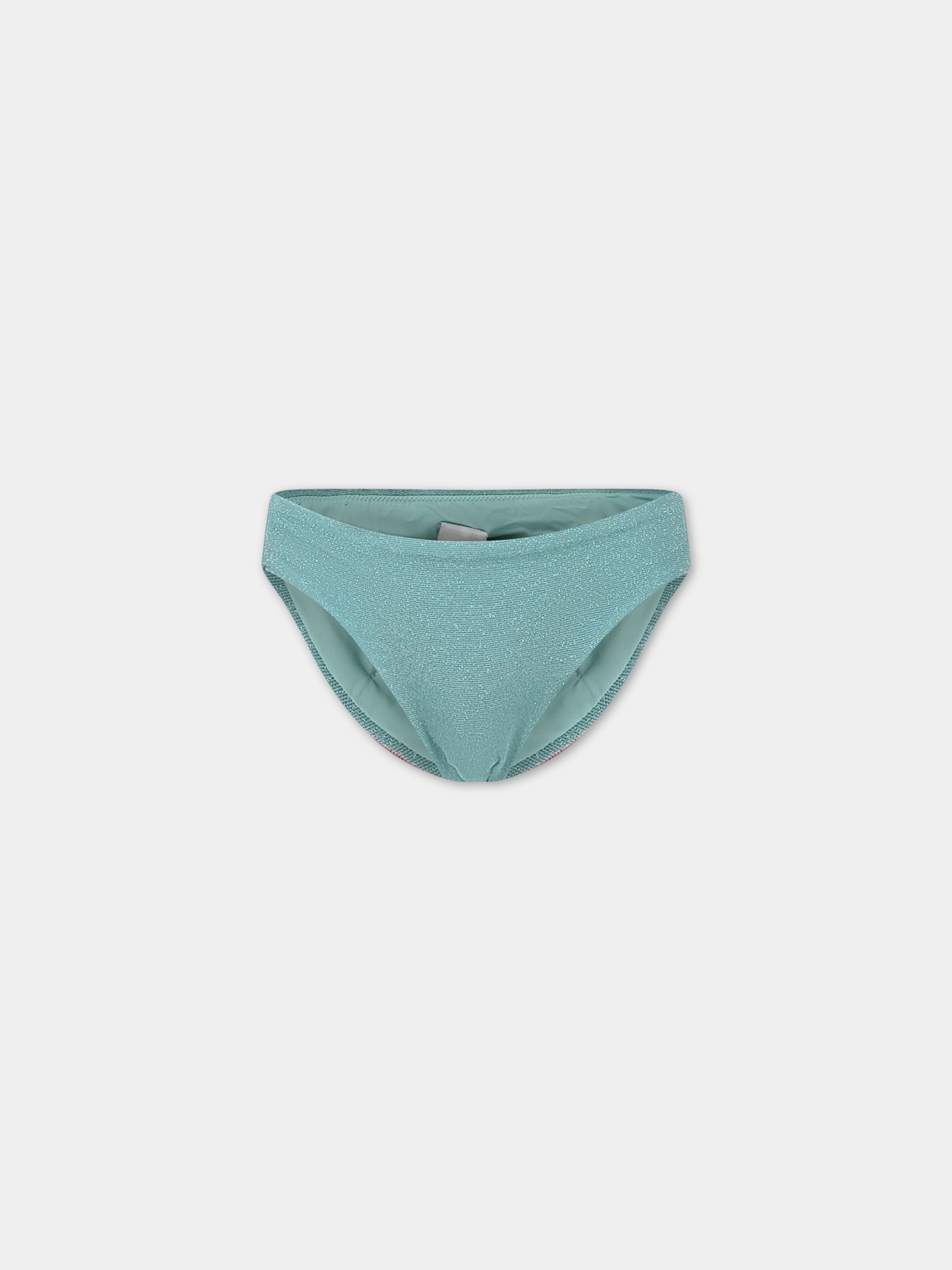Slip mare verde per bambina con fiocco,Mc2 Saint Barth,MAD0001 01038F