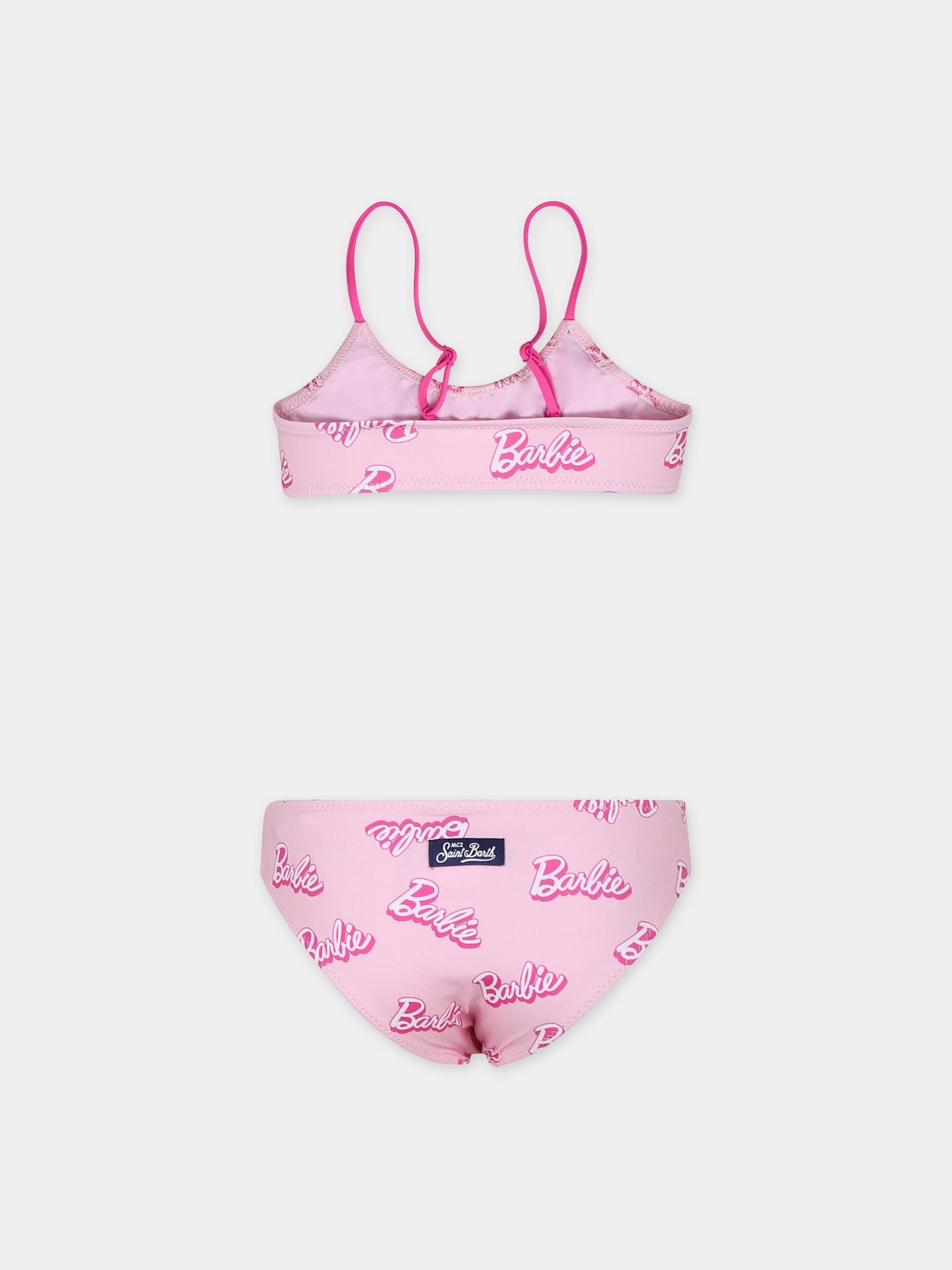 Bikini rosa per bambina con scritta,Mc2 Saint Barth,CRIS001 03293F
