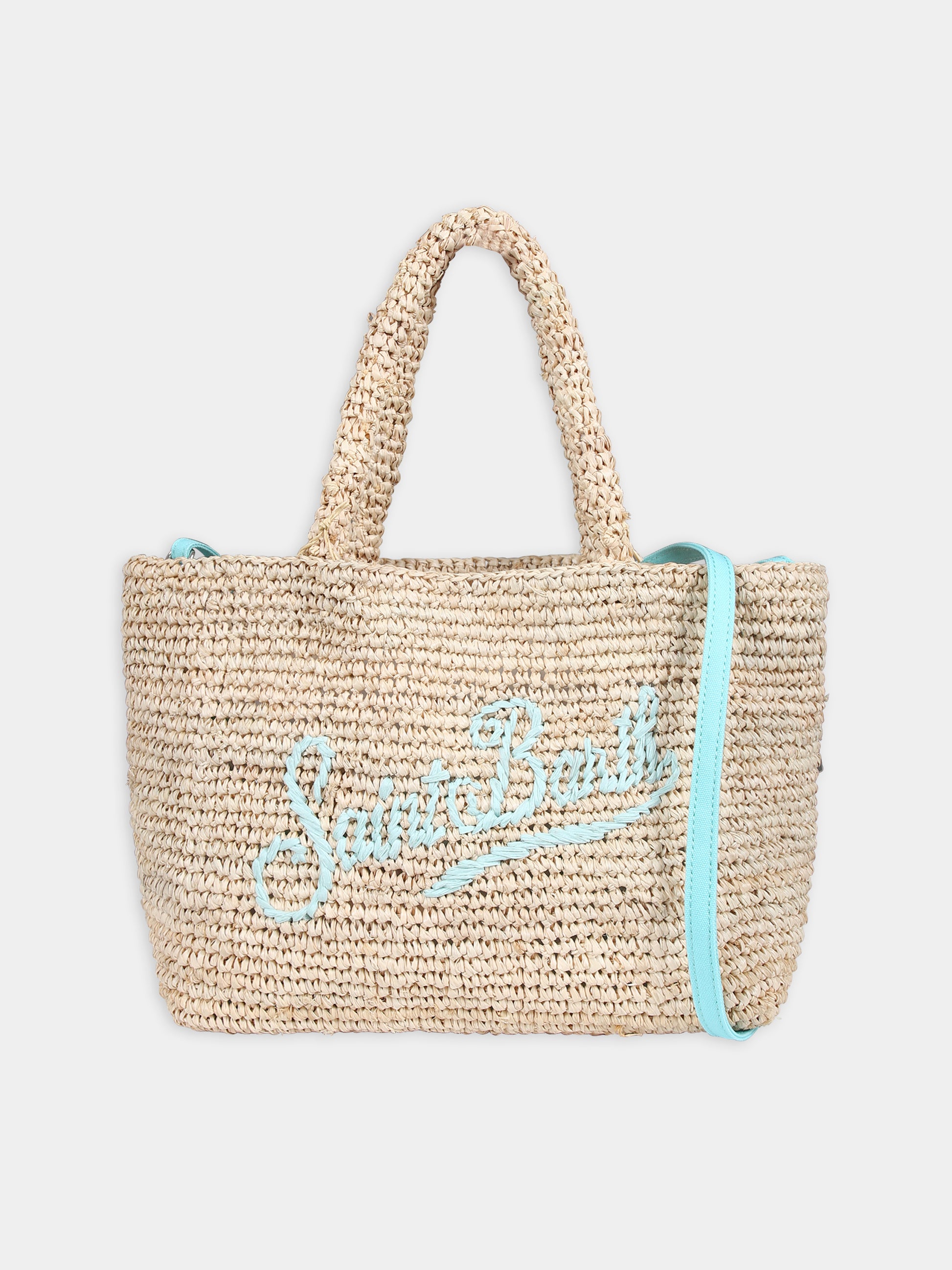 Borsa mare beige per bambina con logo,Mc2 Saint Barth,RAFB002 00249F
