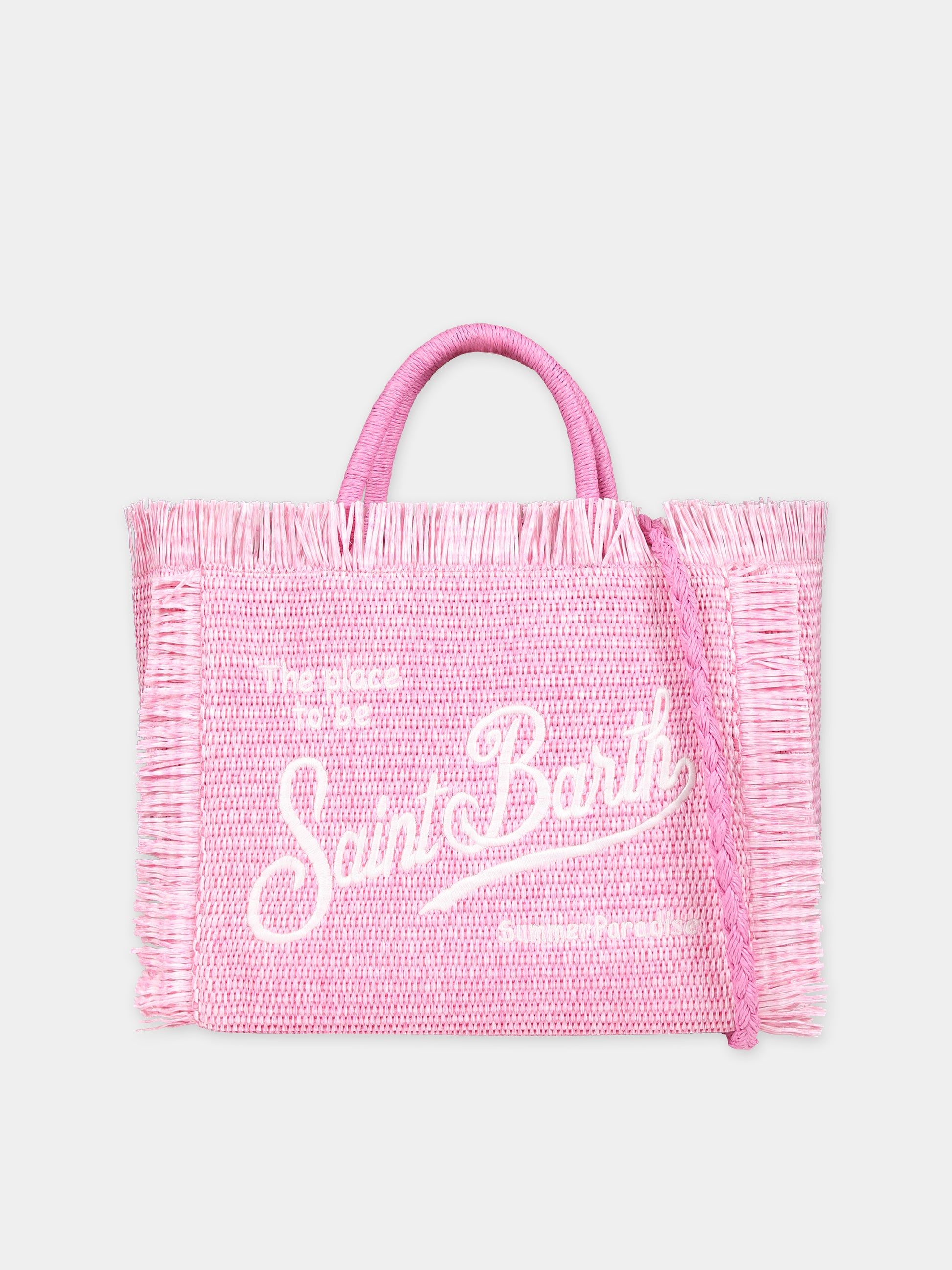 Borsa mare rosa per bambina con logo,Mc2 Saint Barth,COL0017 01316F