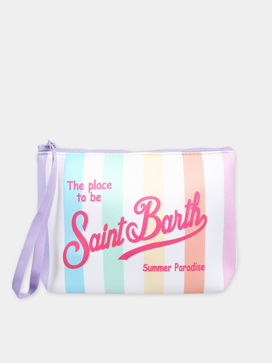 Pochette bianca per bambina con logo,Mc2 Saint Barth,ALIN001 00538F
