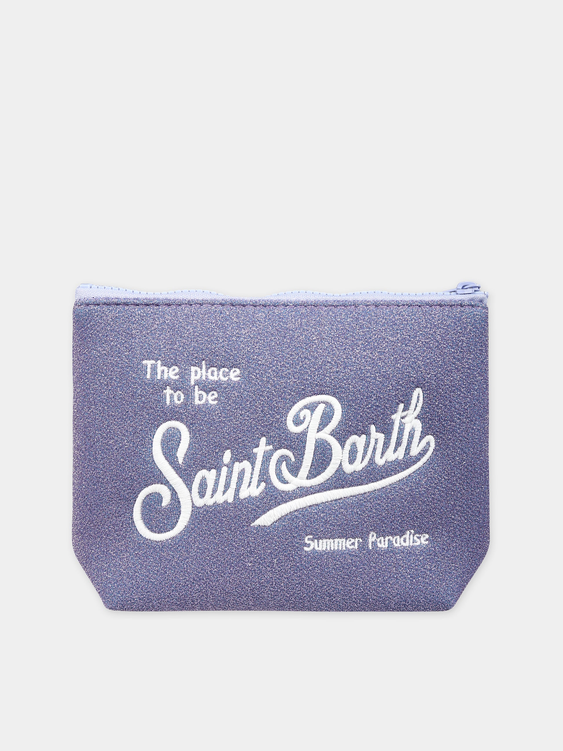 Pochette viola per bambina con logo e lurex,Mc2 Saint Barth,ALIN001 01721F