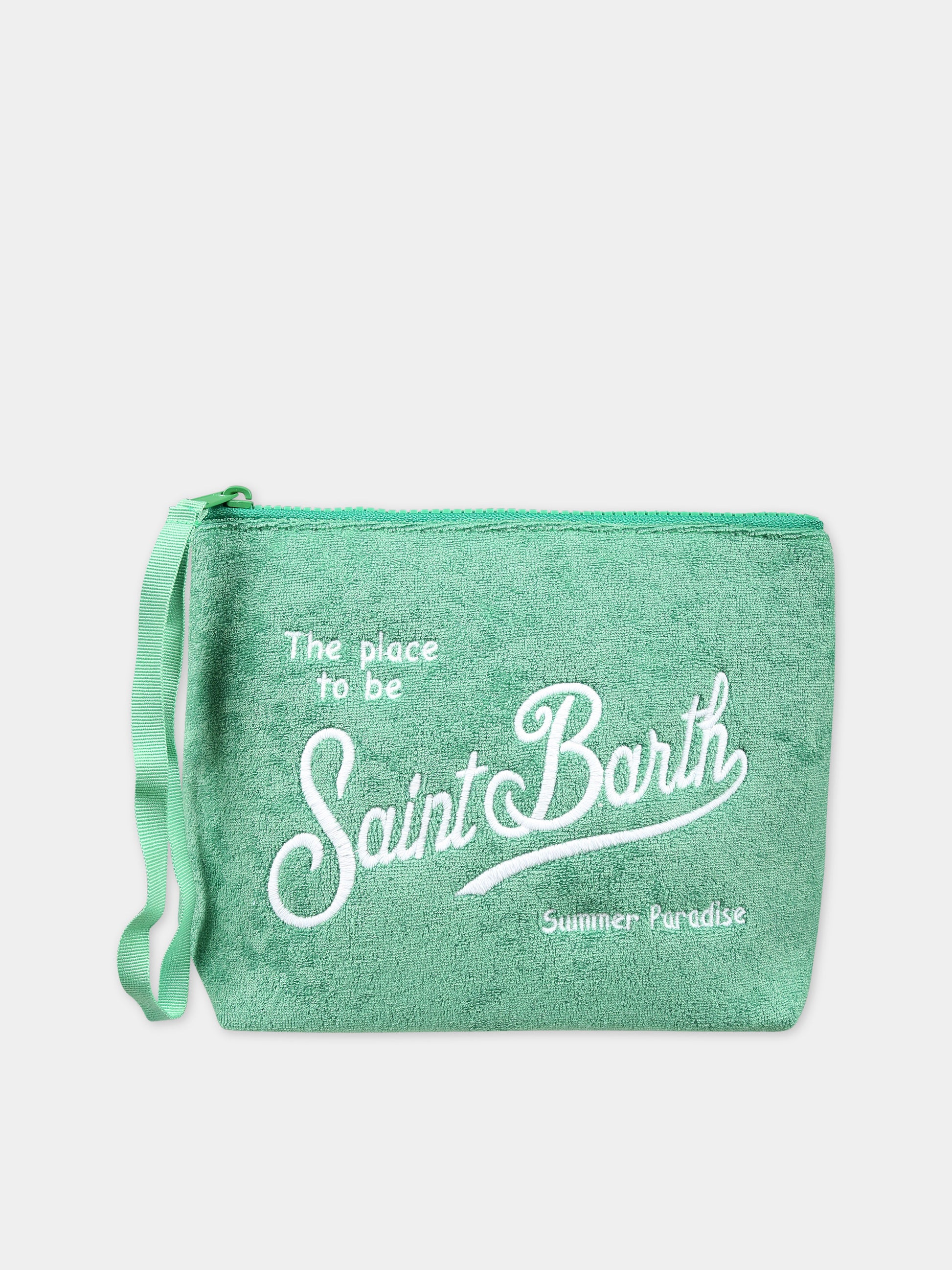 Pochette verde per bambini con logo,Mc2 Saint Barth,ALI0003 02699F