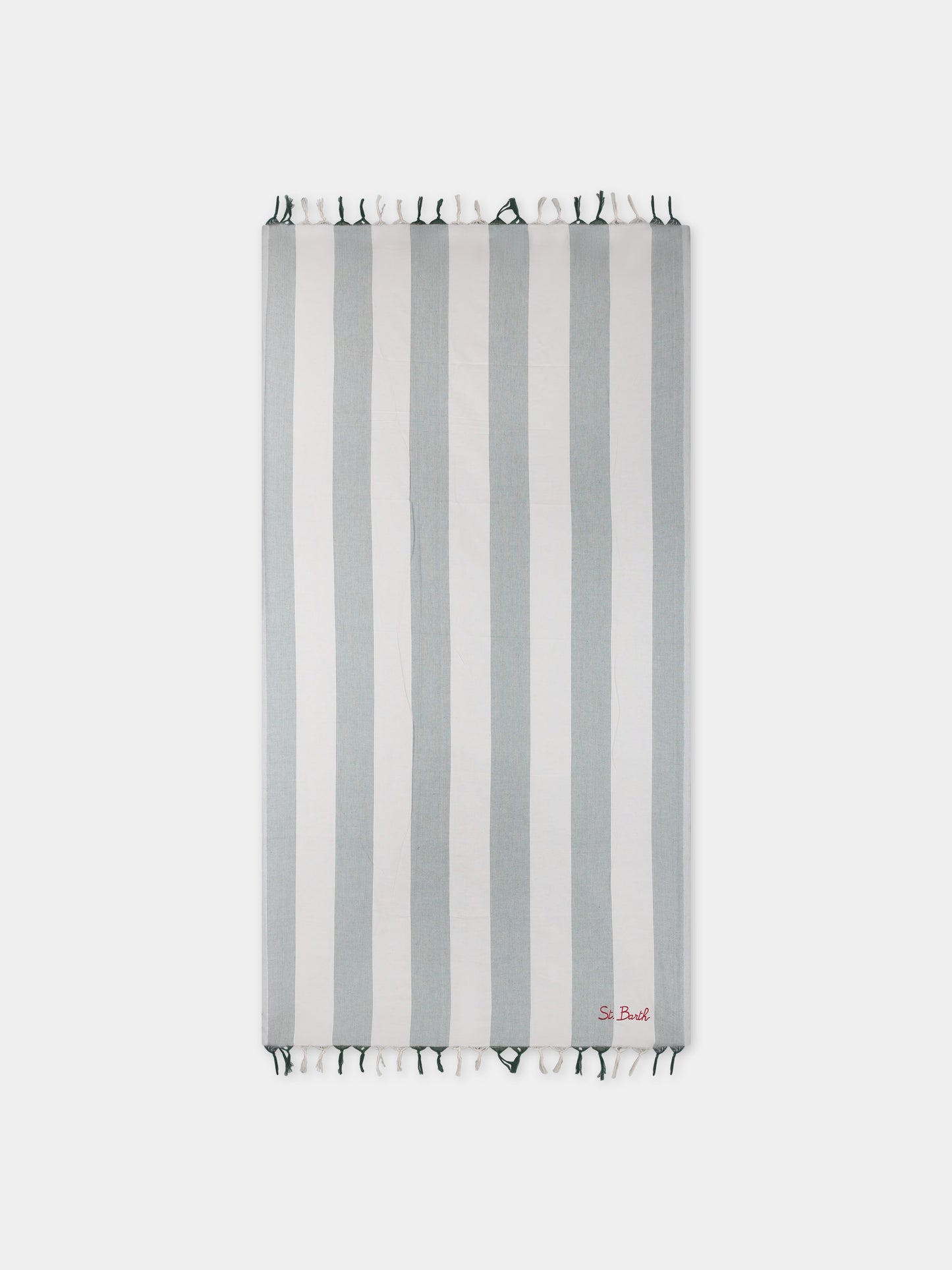 Telo mare verde per bambini con logo,Mc2 Saint Barth,FOUL002 00208F