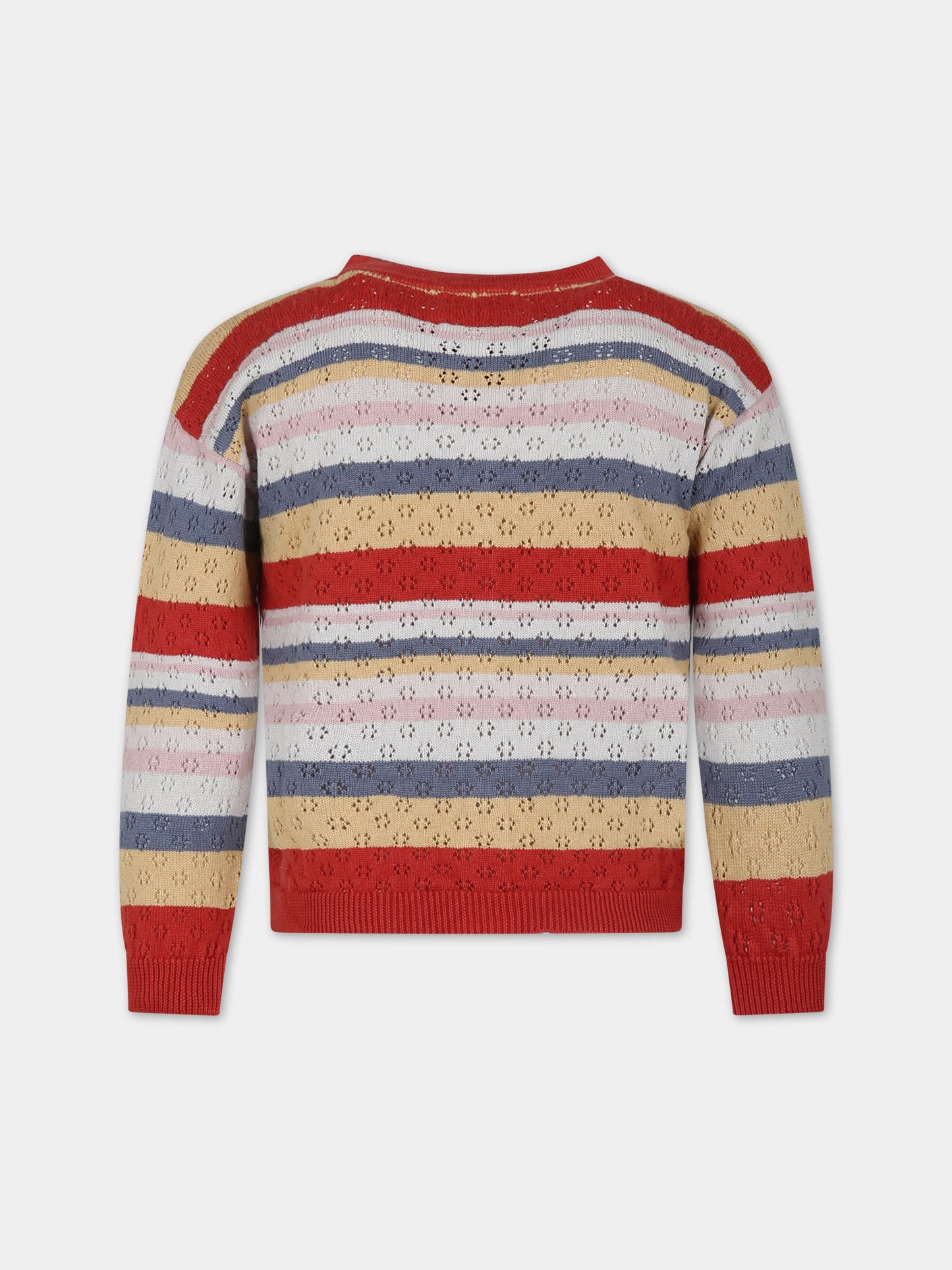 Cardigan rosso per bambina,Coco Au Lait,16COCO S114