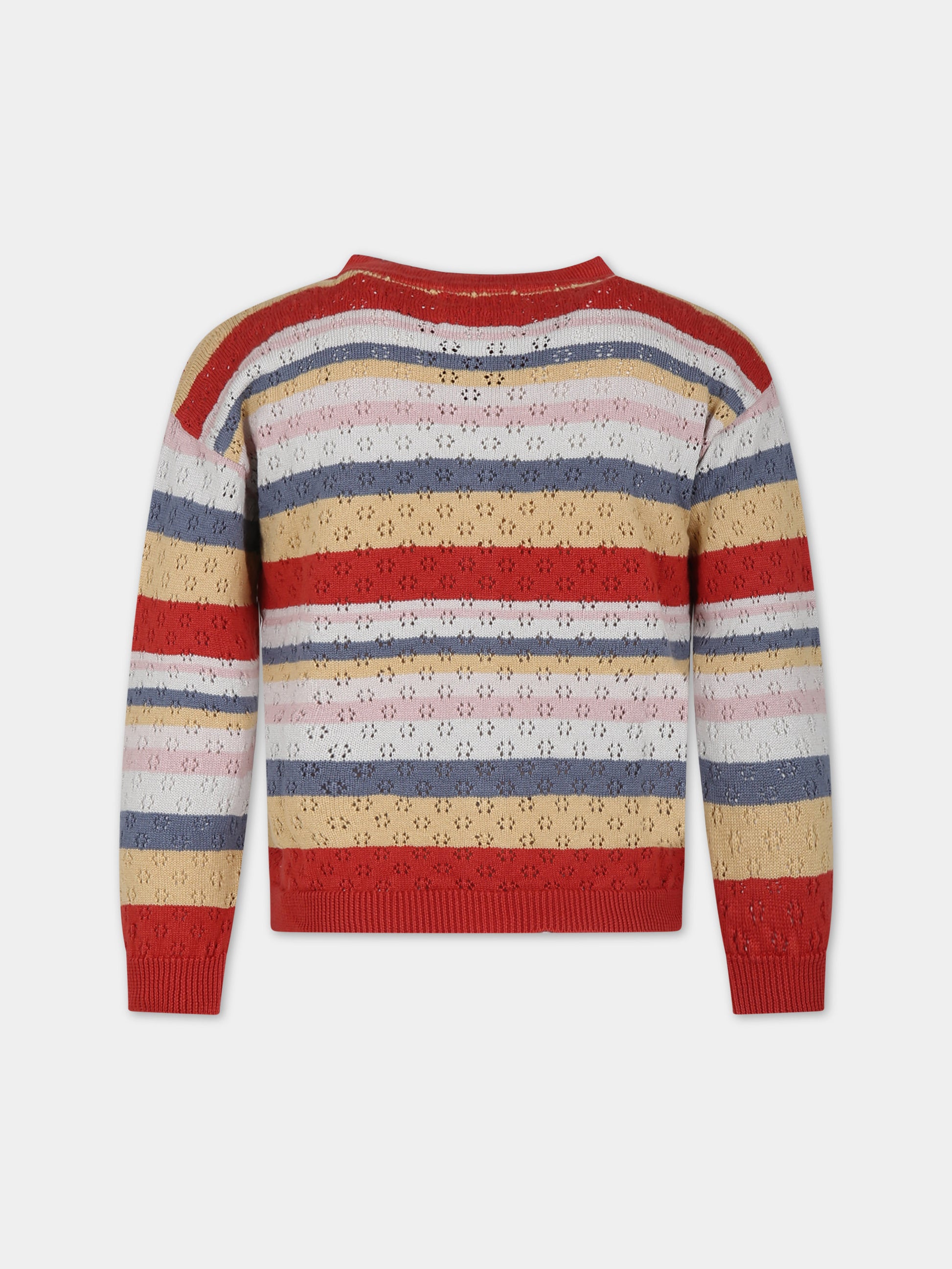 Cardigan rosso per bambina,Coco Au Lait,16COCO S114