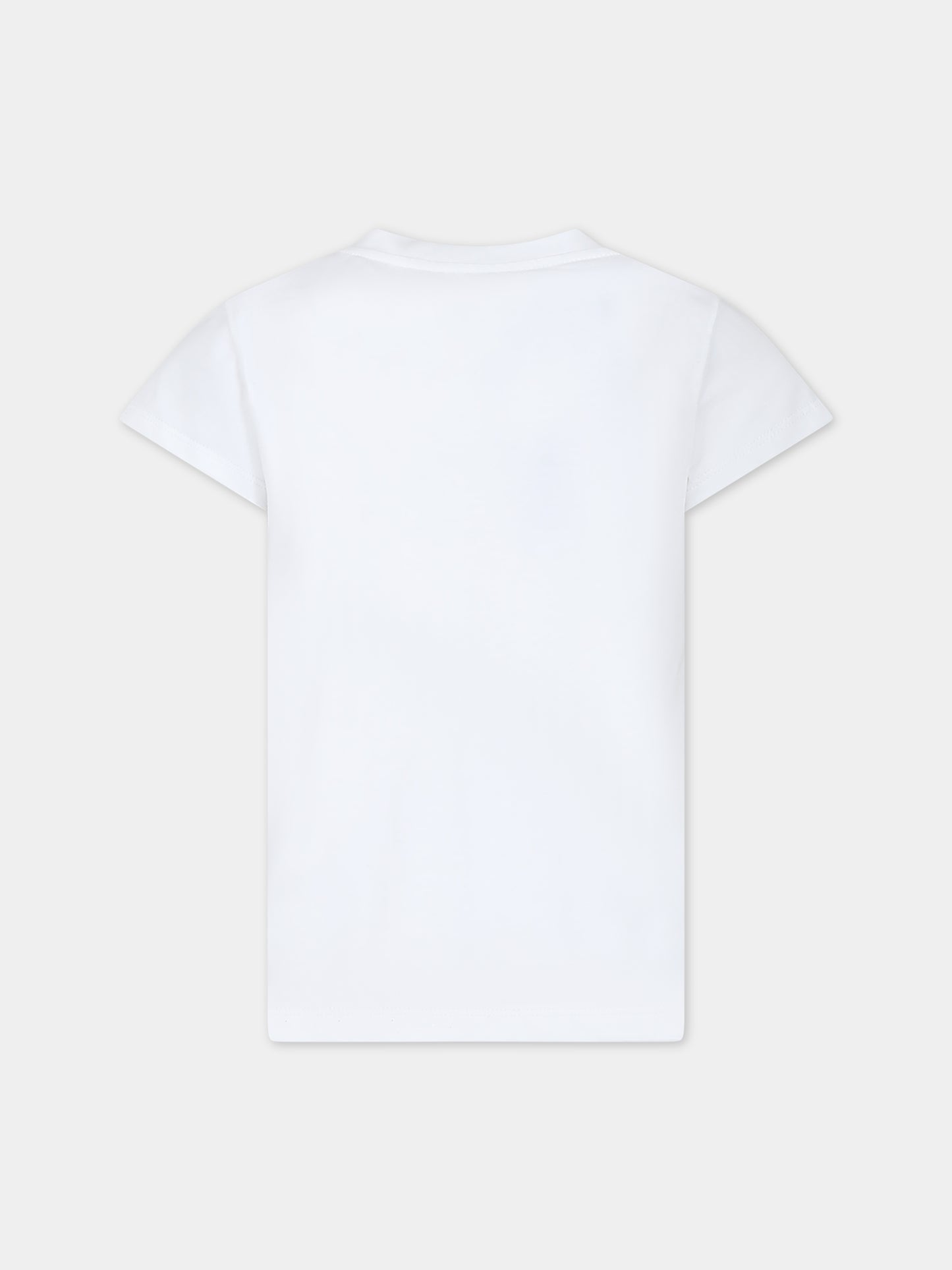 T-shirt bianca per bambina,Simonetta,ST8A51 J0007 100