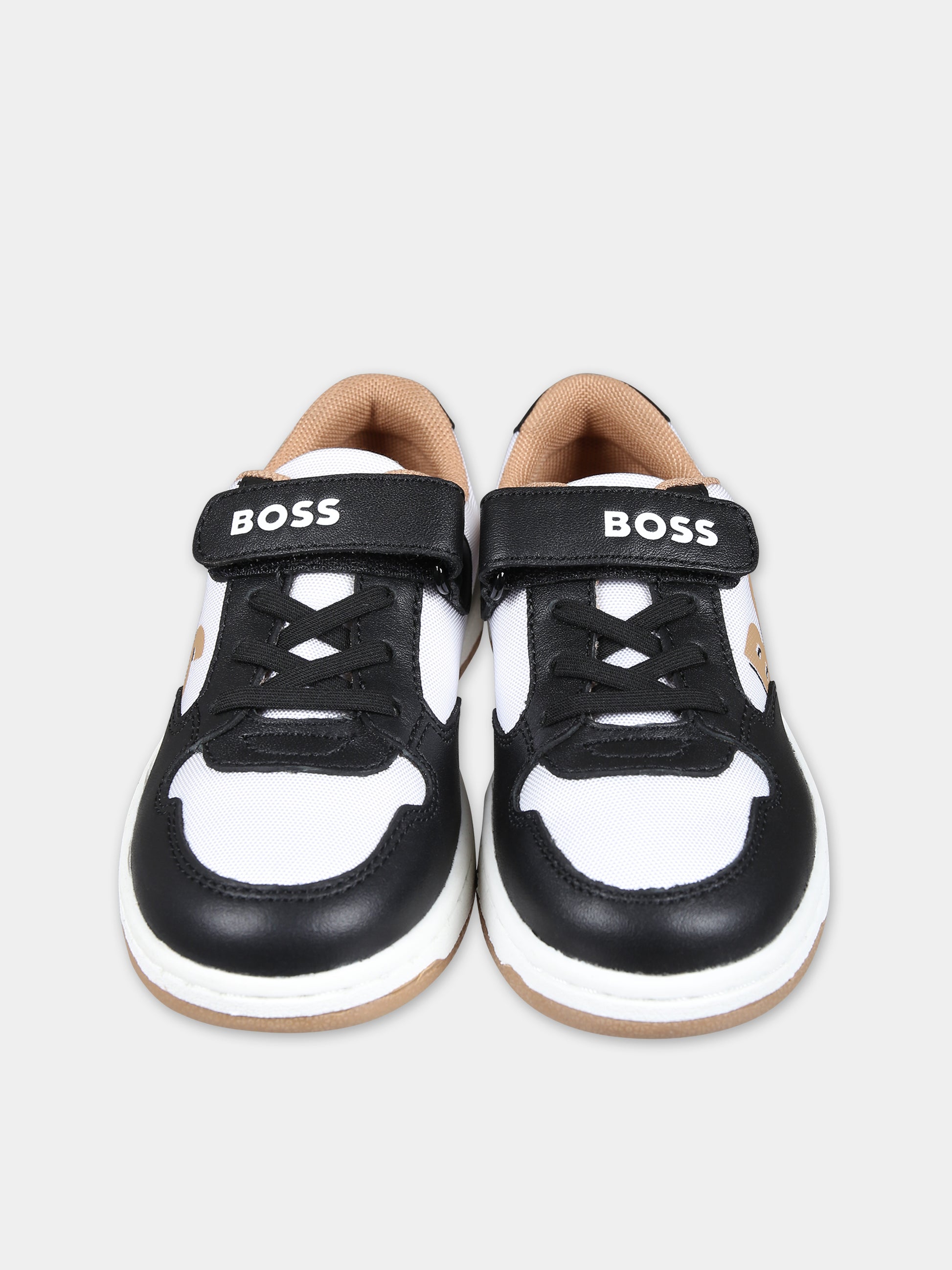Sneakers nere per bambino con logo,Boss,J50875 09B