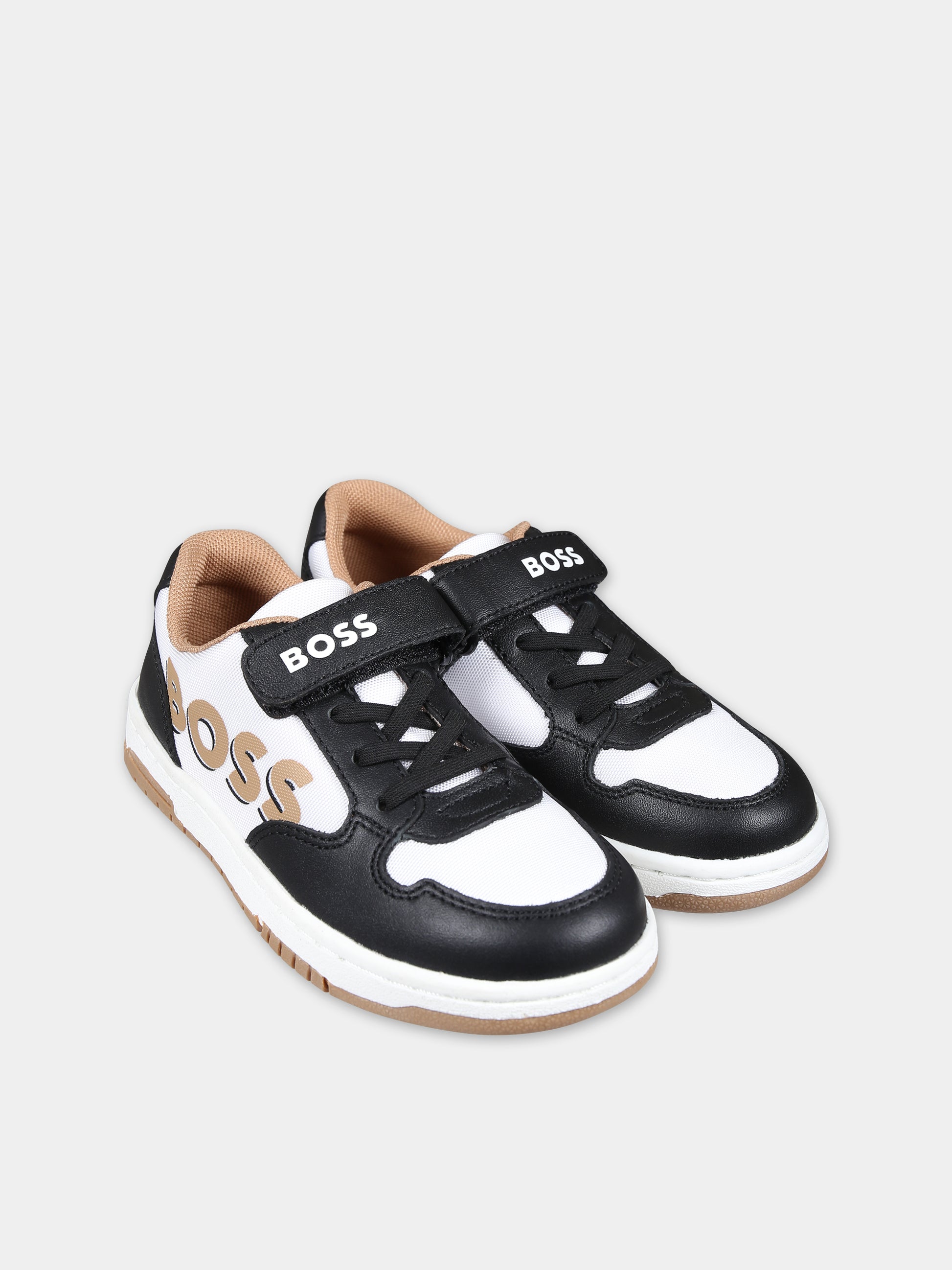 Sneakers nere per bambino con logo,Boss,J50875 09B