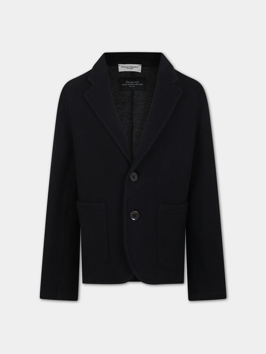 Giacca nera per bambino,Paolo Pecora,PP3186 NERO