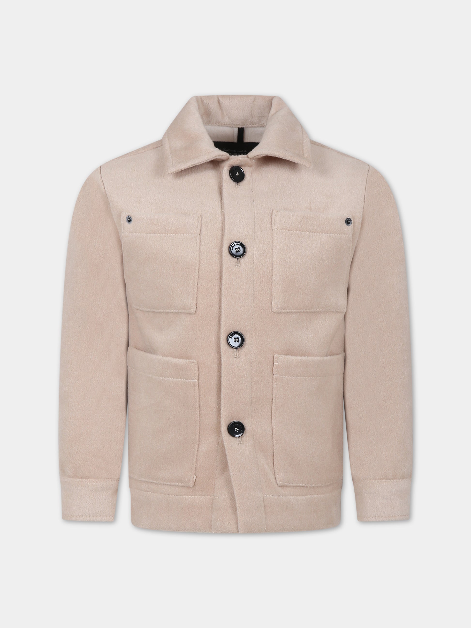 Cappotto beige per bambino,Paolo Pecora,PP3193 CAMM
