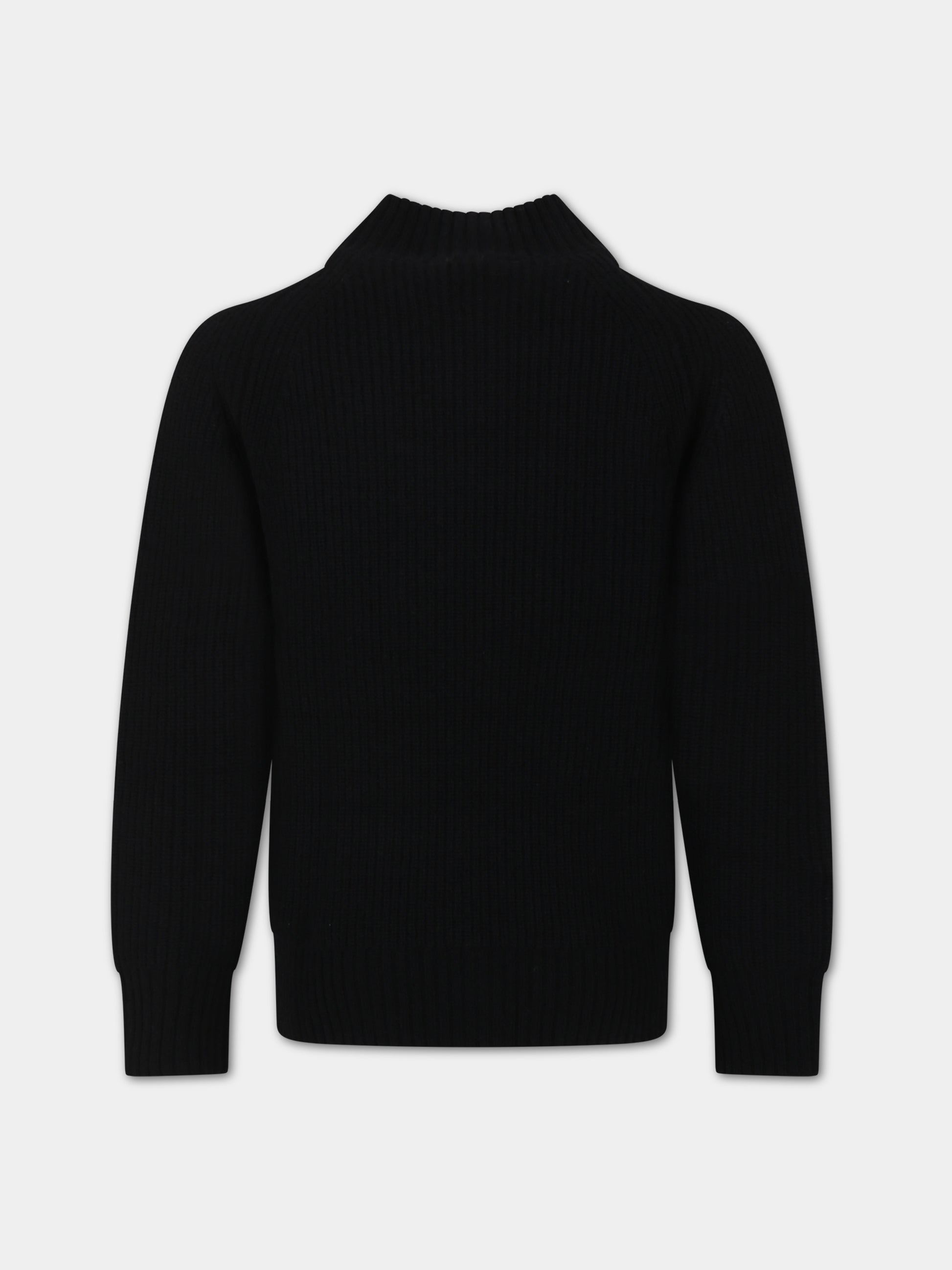 Maglione nero per bambino,Paolo Pecora,PP3071 NERO