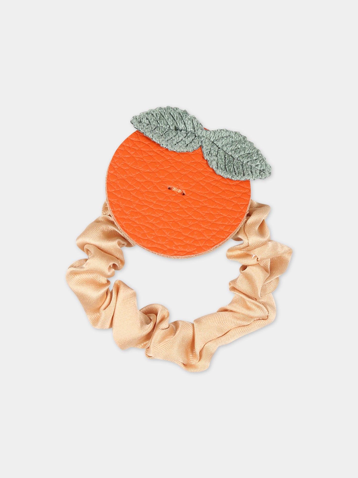 Elastico arancione per bambina con arancia,Illy Trilly,FRUIT ORANGE SCRUNCHY