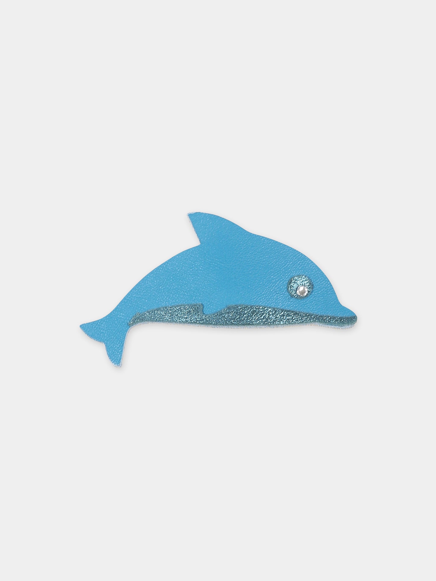 Fermaglio azzurro per bambina con delfino,Illy Trilly,SEA DOLPHIN PIN