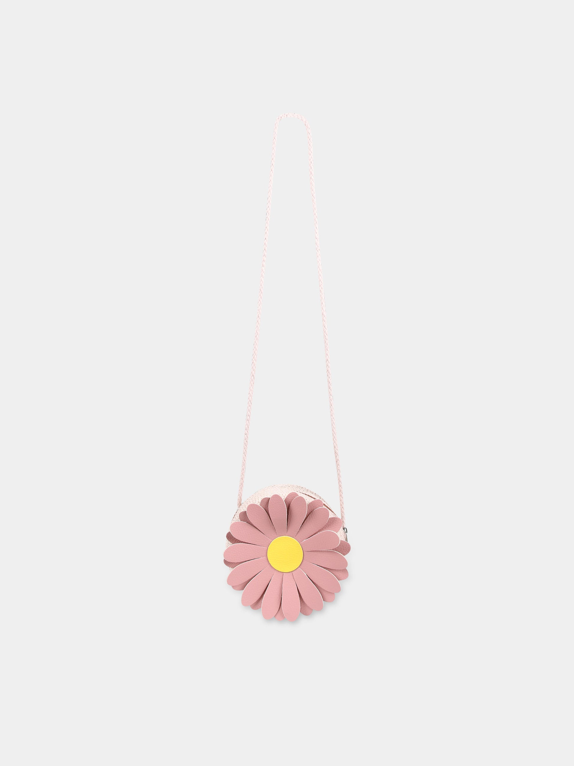 Borsa rosa per bambina con margherita,Illy Trilly,FLOWER DAISY PINK BAG