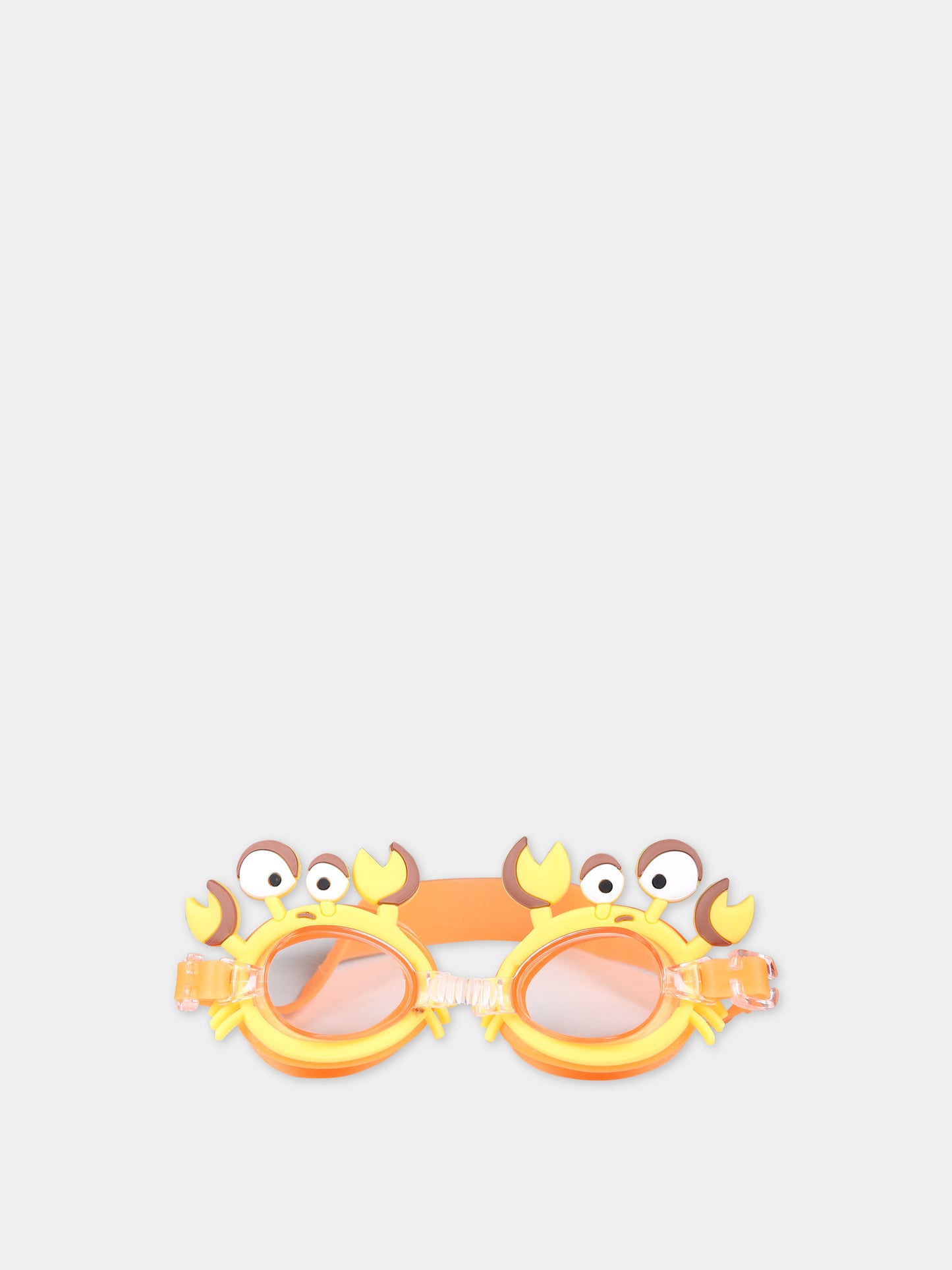 Occhialini arancioni per bambini con granchi,Illy Trilly,GOOGLES CRAB YELLOW