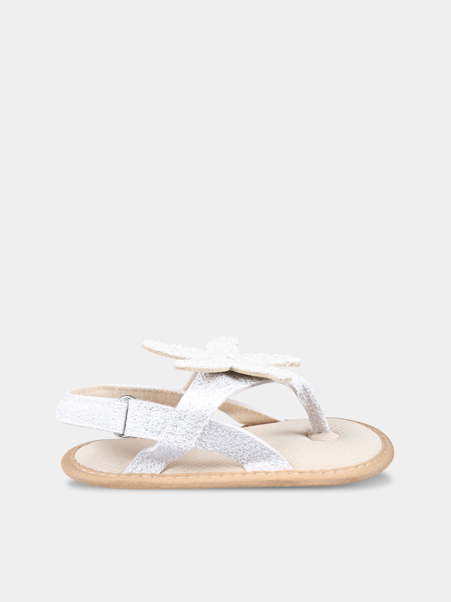 Sandali bianchi per neonata con stelle marine,Illy Trilly,SANDALS SEA STAR