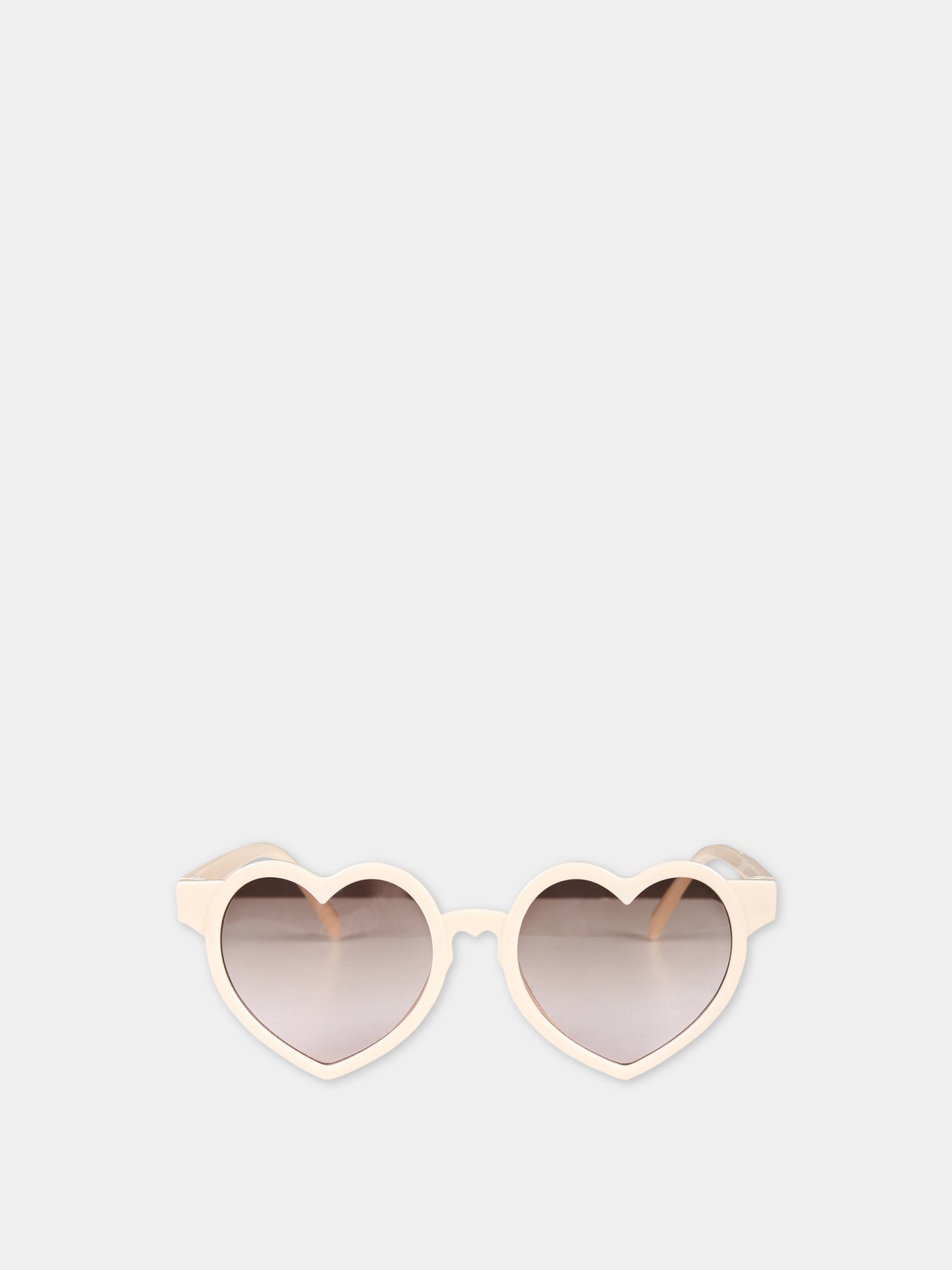Occhiali da sole avorio per bambina,Illy Trilly,HEART MILK